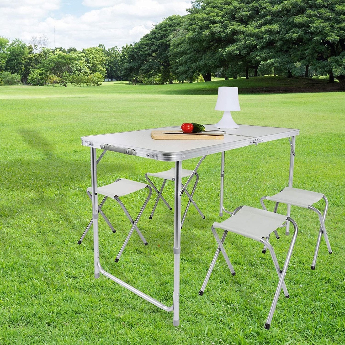 Klappbarer Mehrzwecktisch, Weiss: 120 X 60 Cm