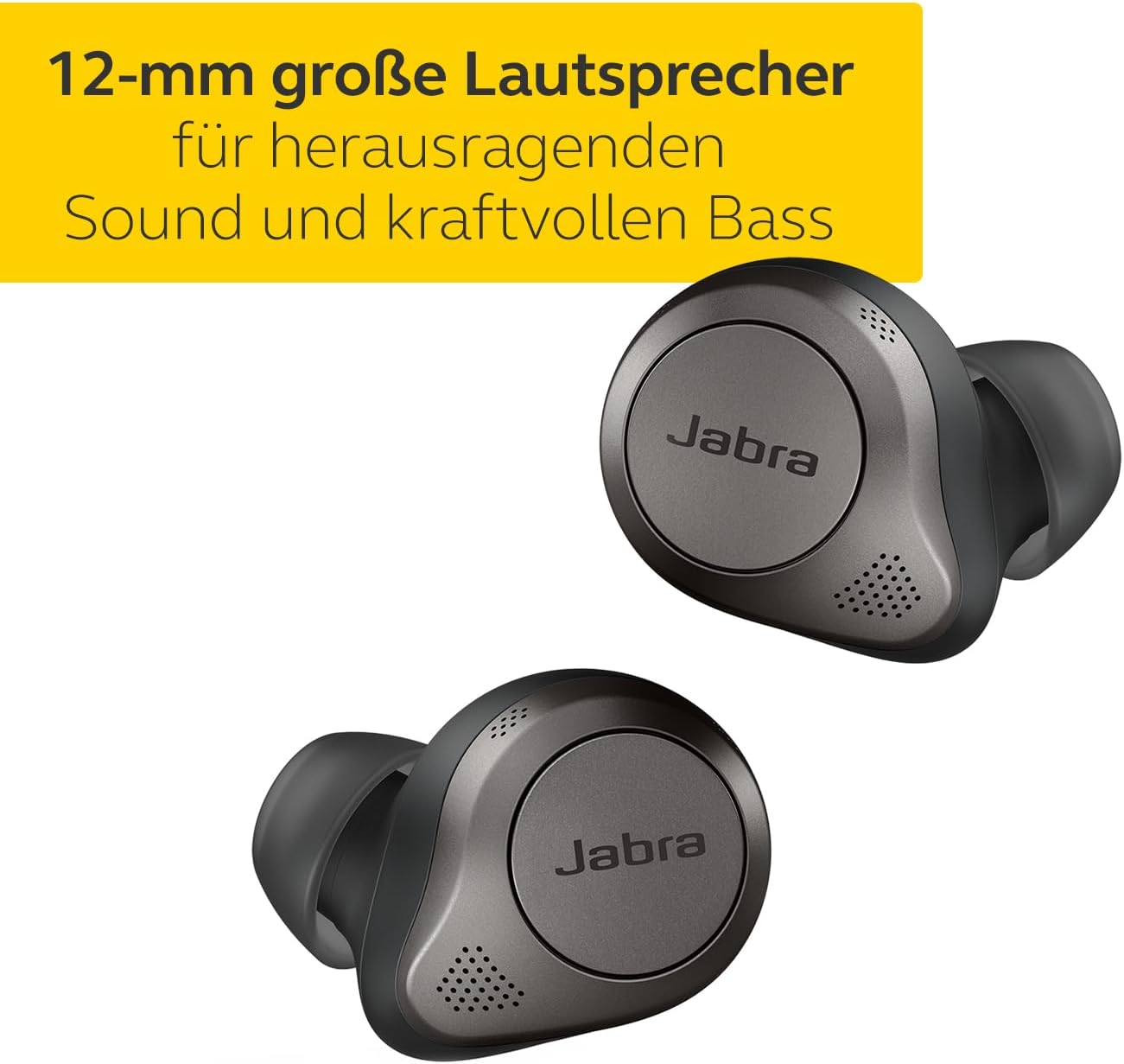 Elite 85t True Wireless In-Ear Kopfhörer mit Geräuschunterdrückung, Elite 85t Titanium Black