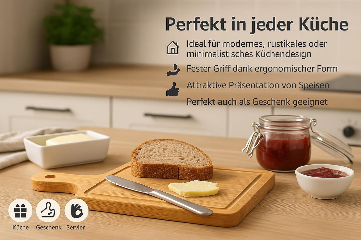 6-teiliges Mini Servierbrett-Set, 6