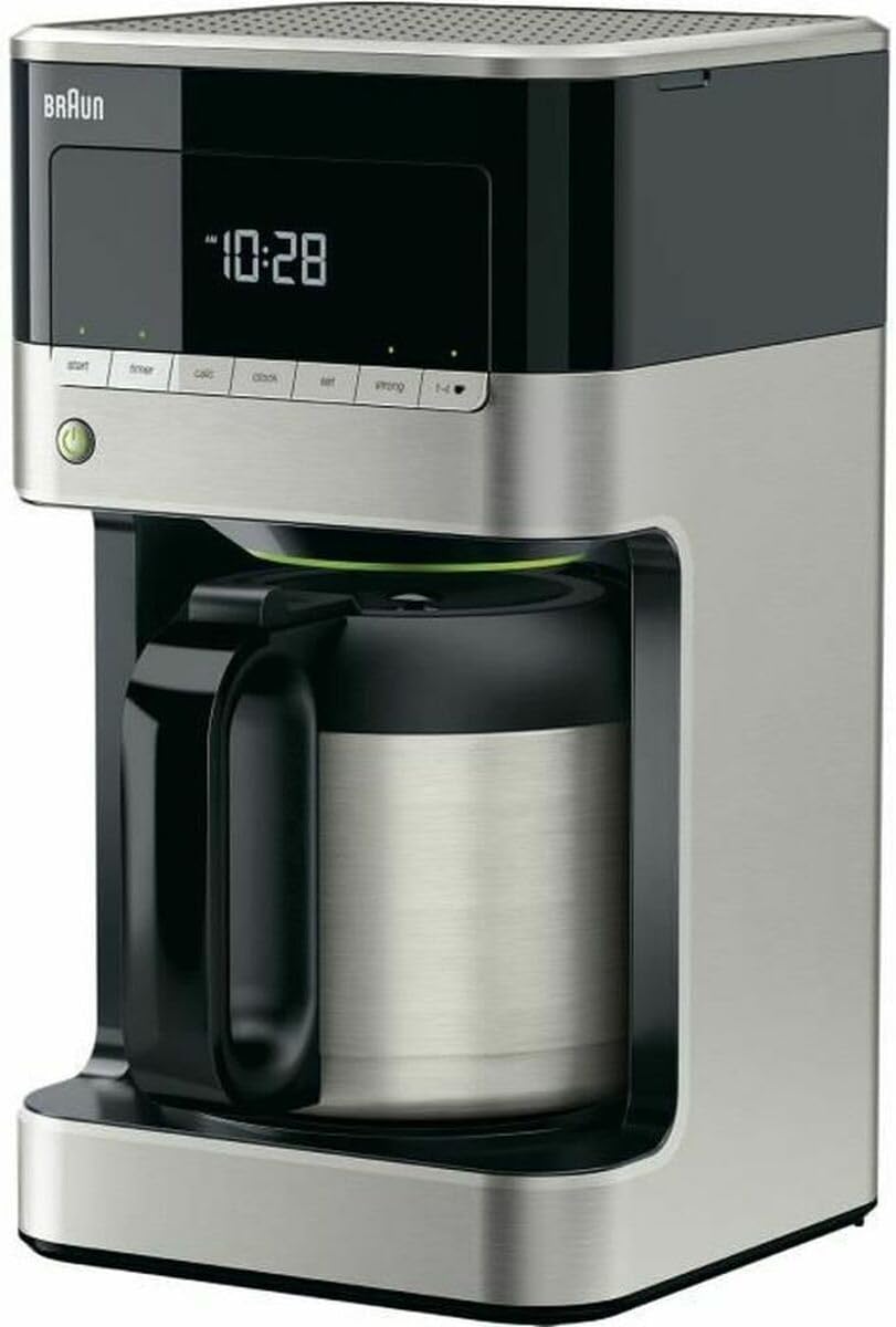 PurAroma 7 Kaffeemaschine KF 7125, Edelstahl / Schwarz Edelstahlkanne