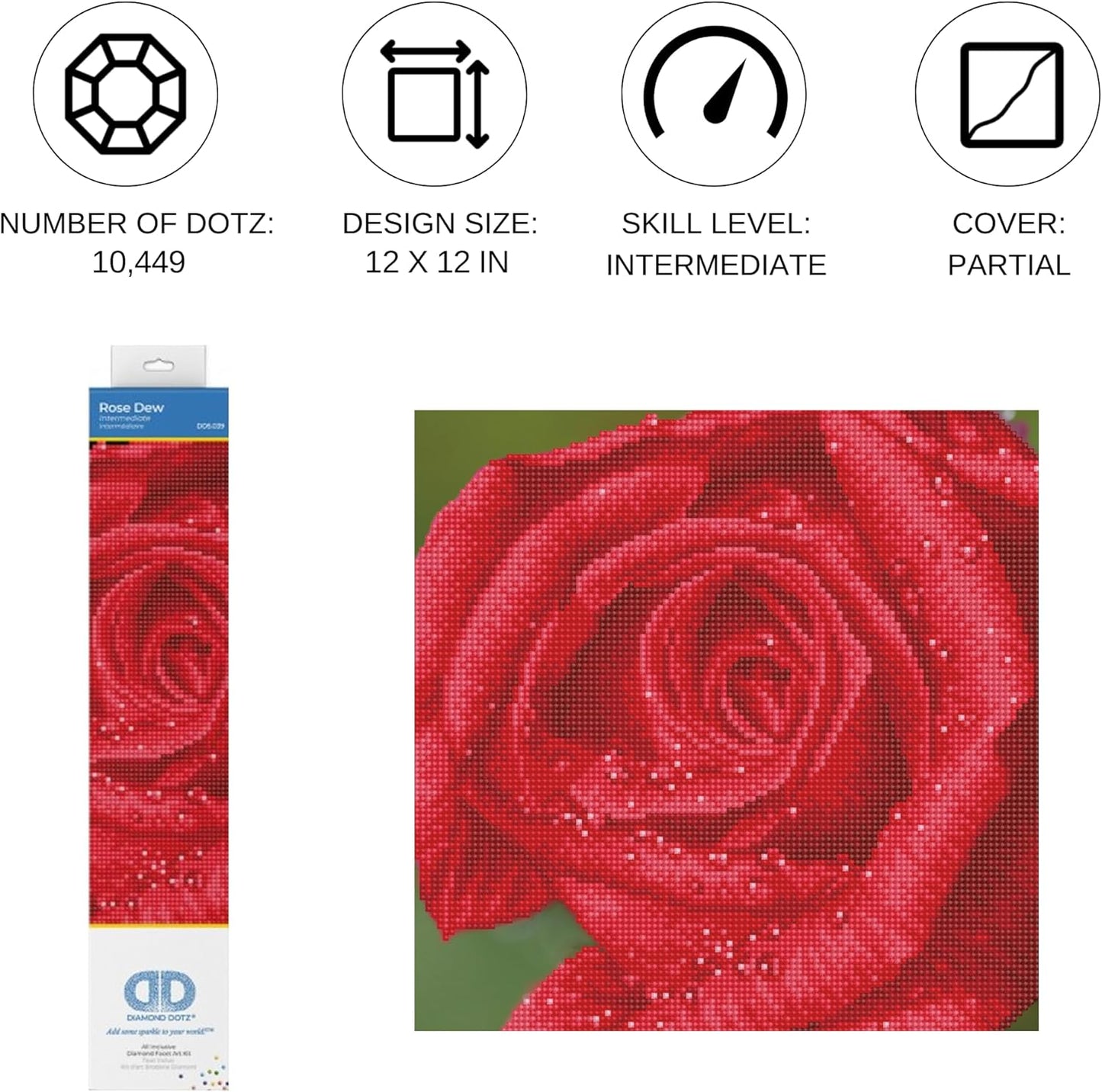 DD5.039 Diamond Painting Set Rose, Rose
