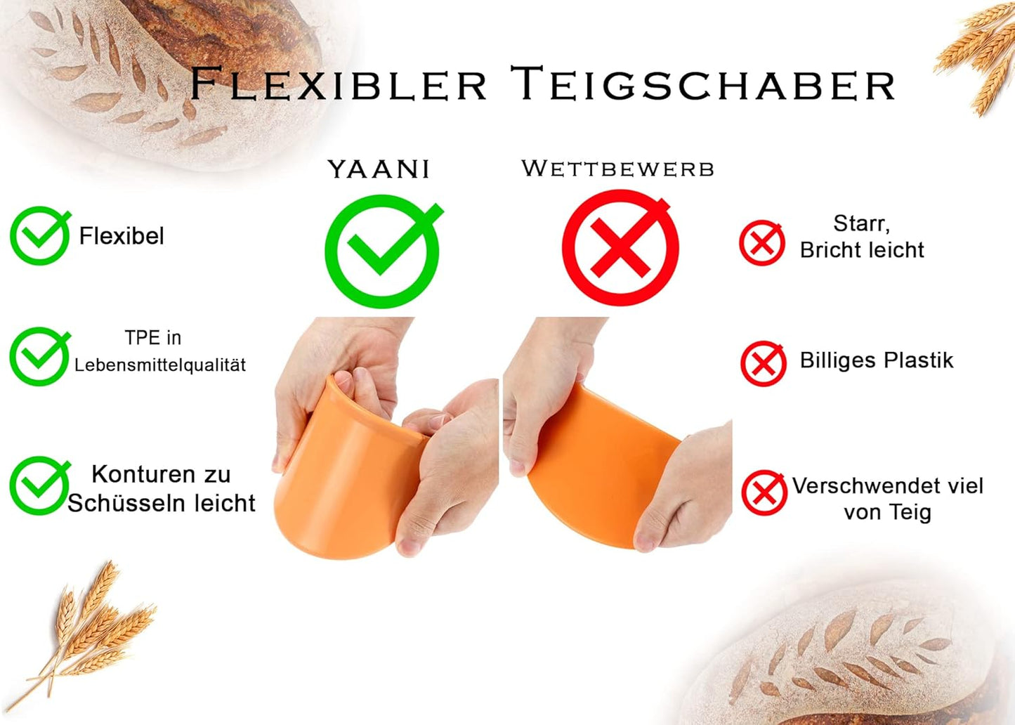 4-teiliges Gärkörbchen-Set