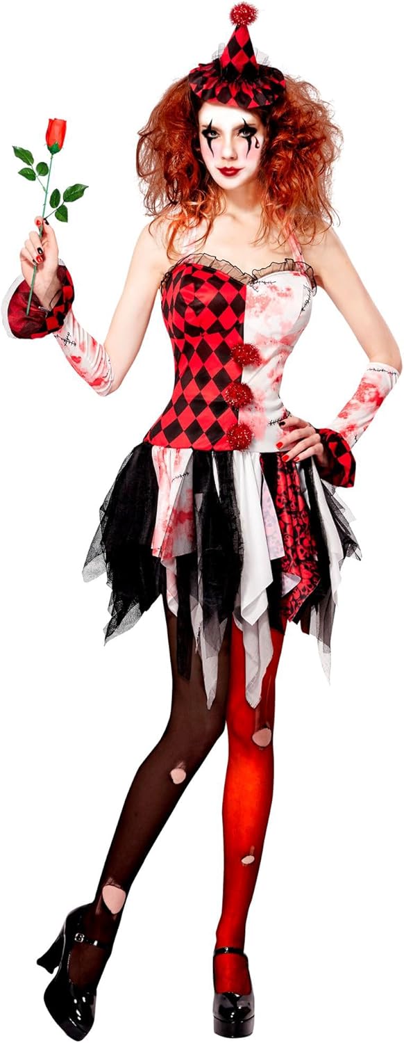 Horror Harlekin Kostüm, XS