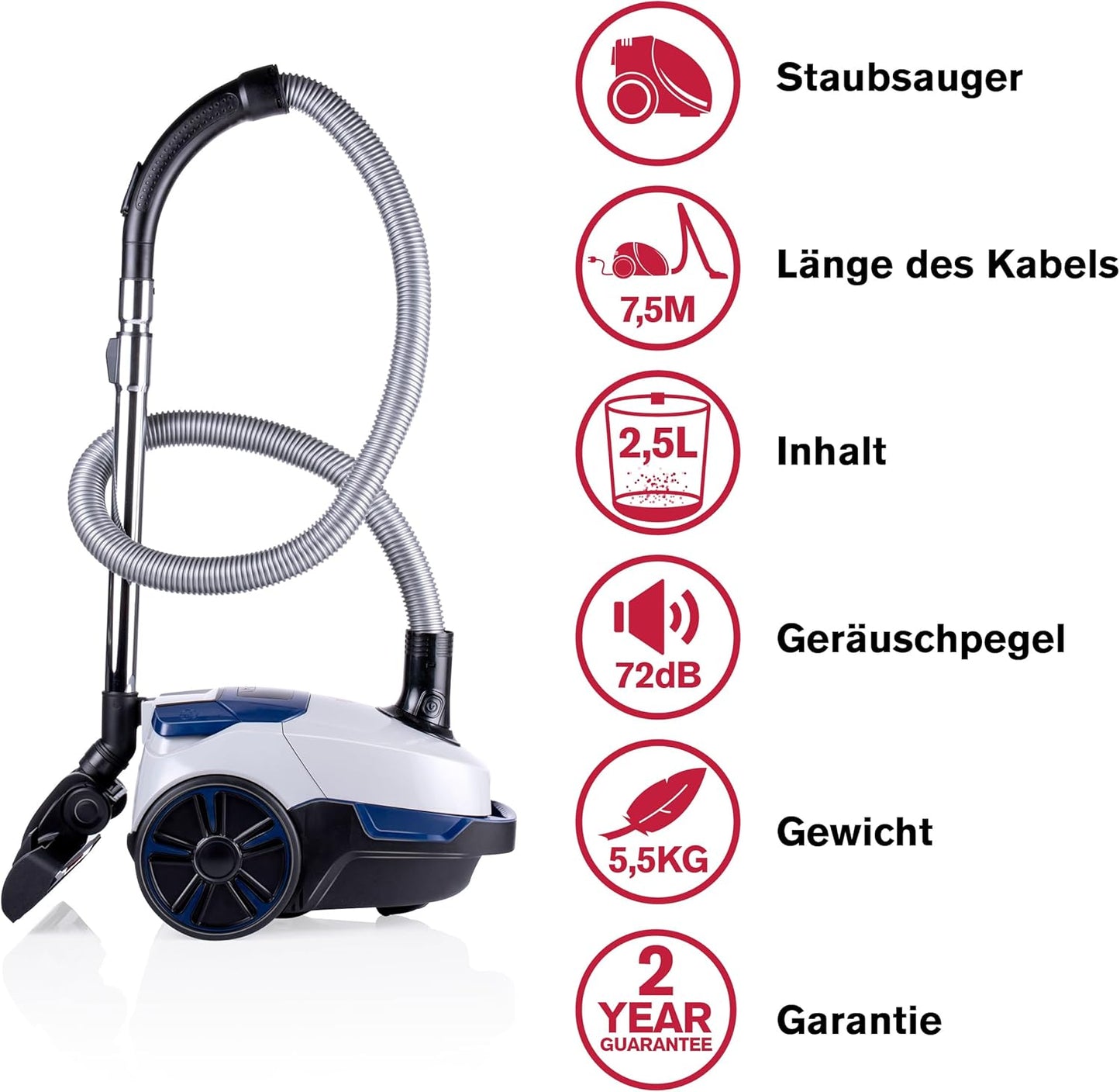 Staubsauger mit Beutel DD2002, DD2002