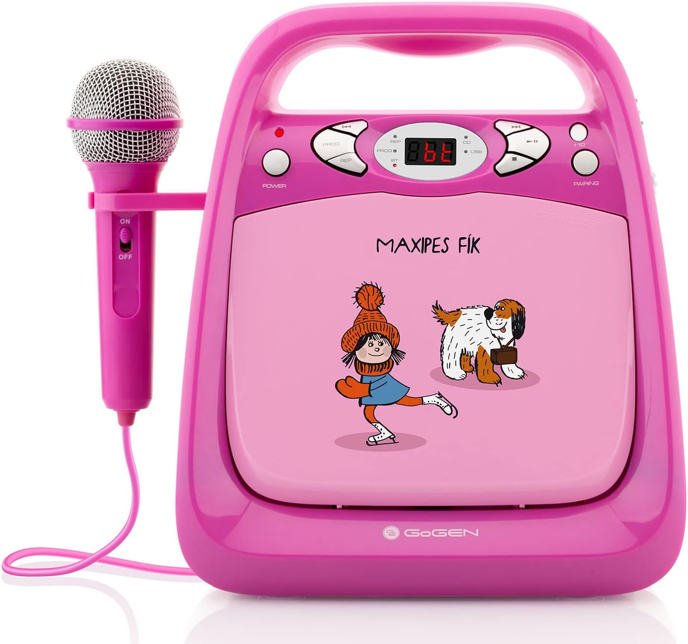 Karaoke-CD-Player mit Mikrofon und Bluetooth