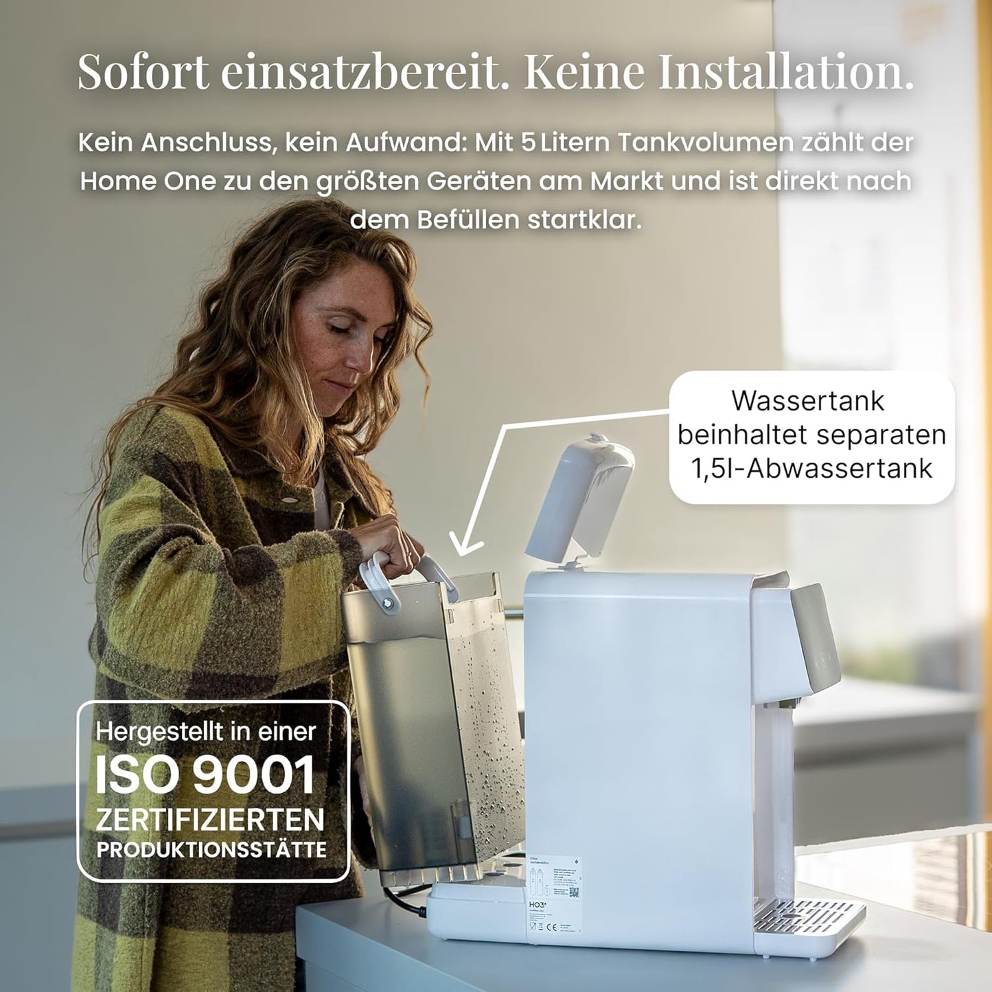 Auftisch Osmoseanlage für Trinkwasser, Weiss