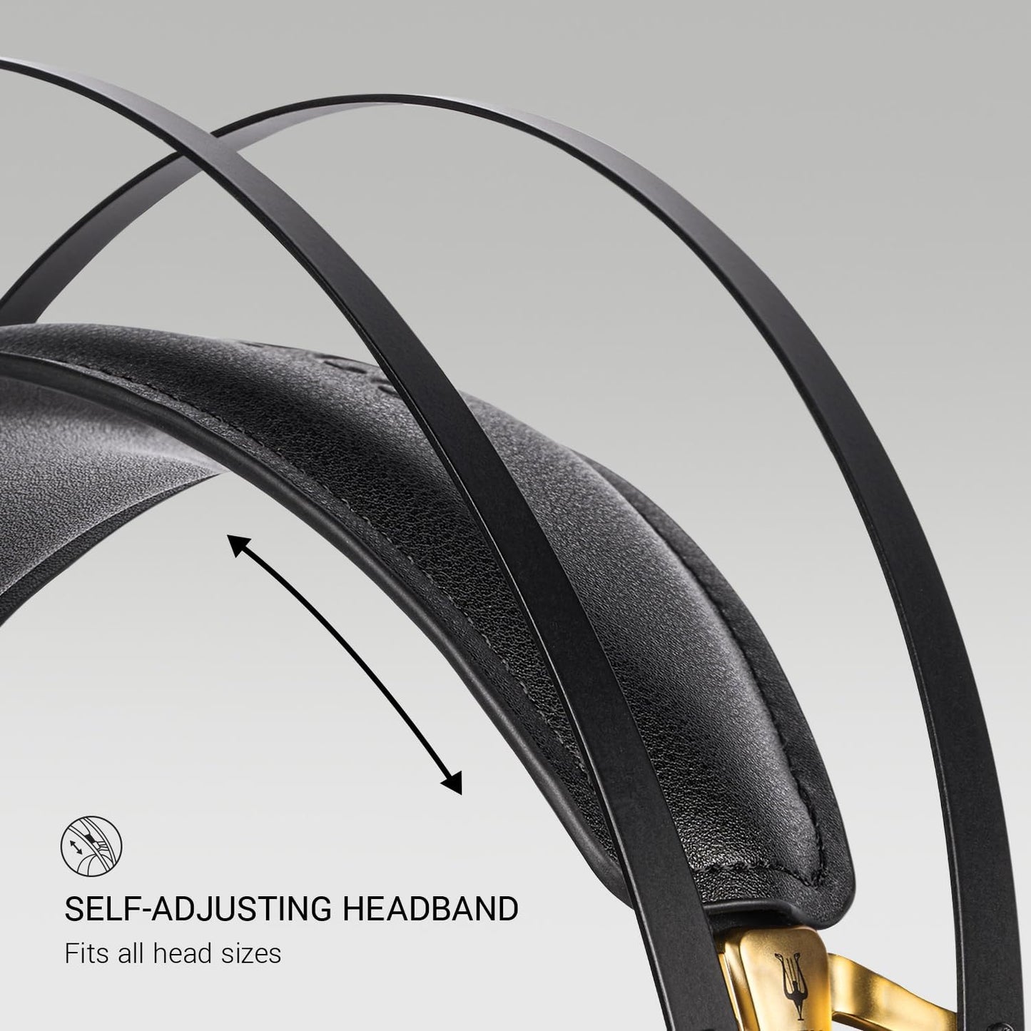 Over-Ear-Kopfhörer, Braun, Gold