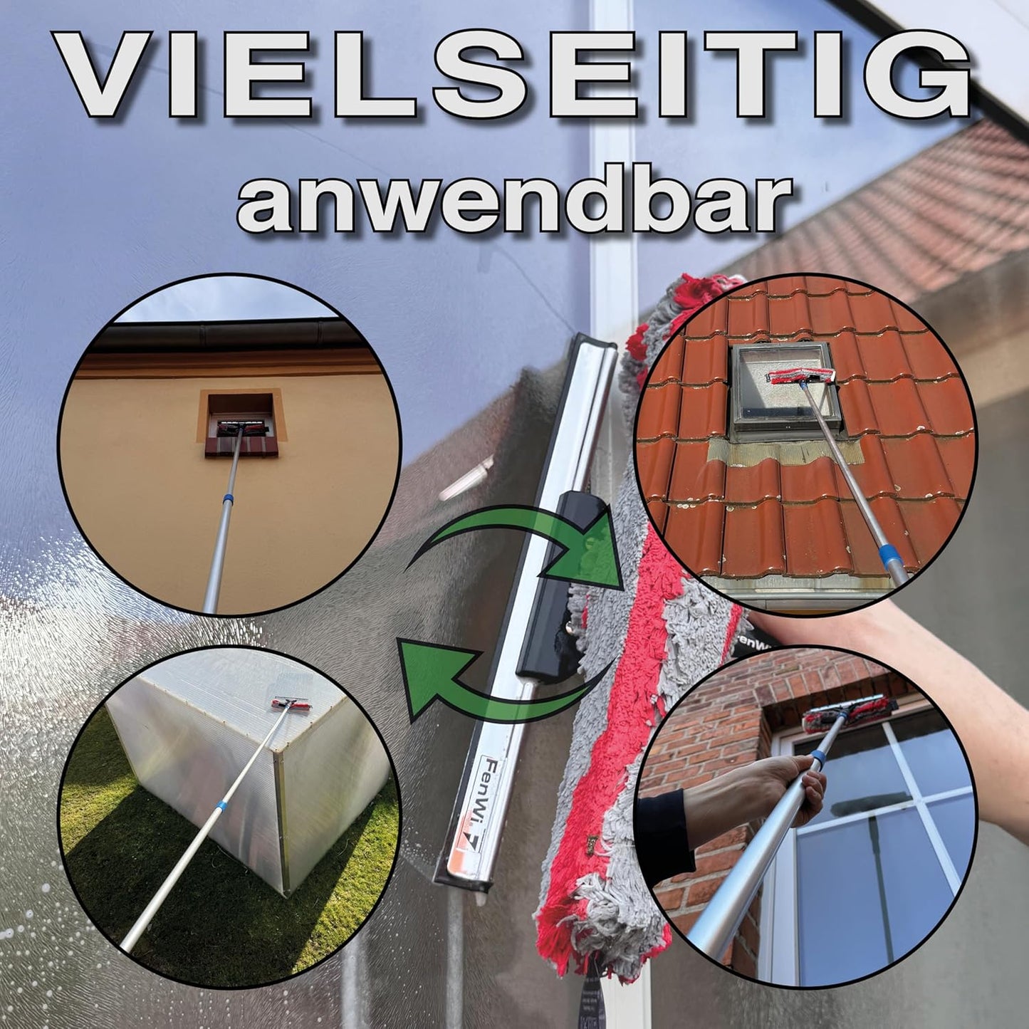 Teleskop Fensterputzer Set