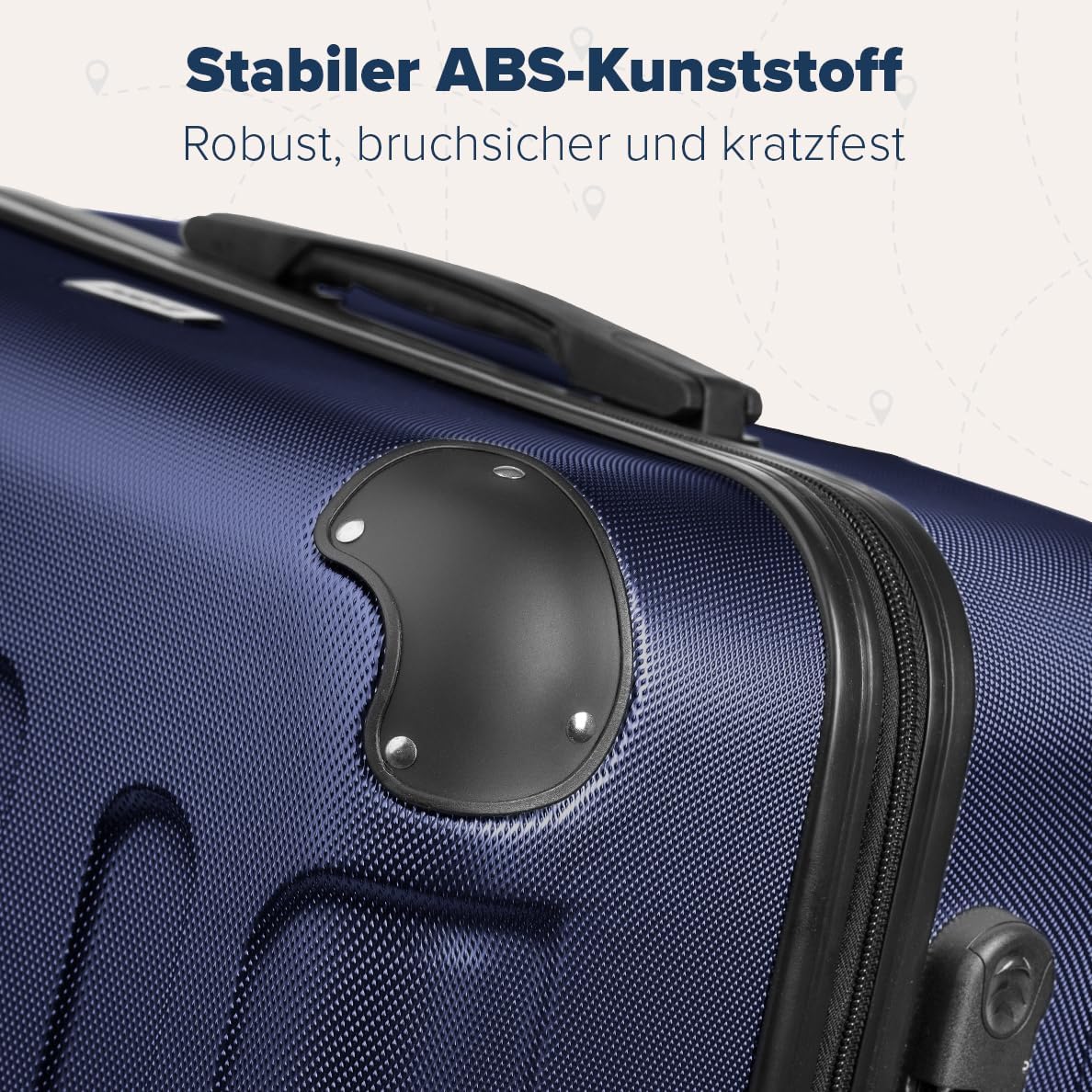 2-teiliges Hartschalenkofferset, Kofferset 2 teilig Blau