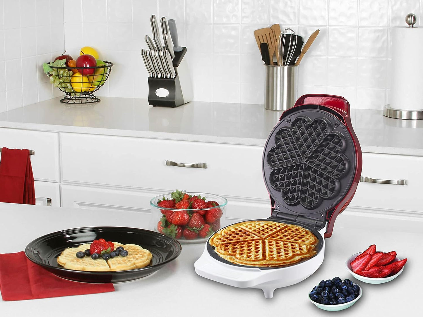 Waffeleisen für 5 Waffeln