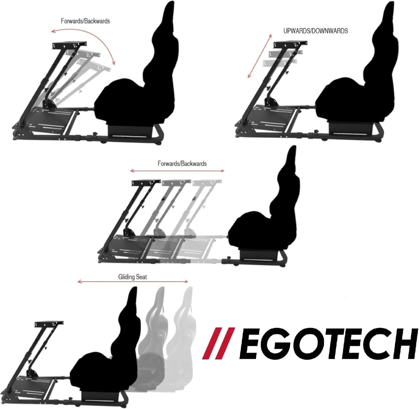 Fahrsimulator Racing Cockpit klappbar und verstellbar