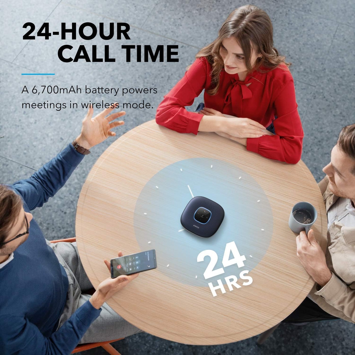 PowerConf Bluetooth Konferenzlautsprecher, Blau