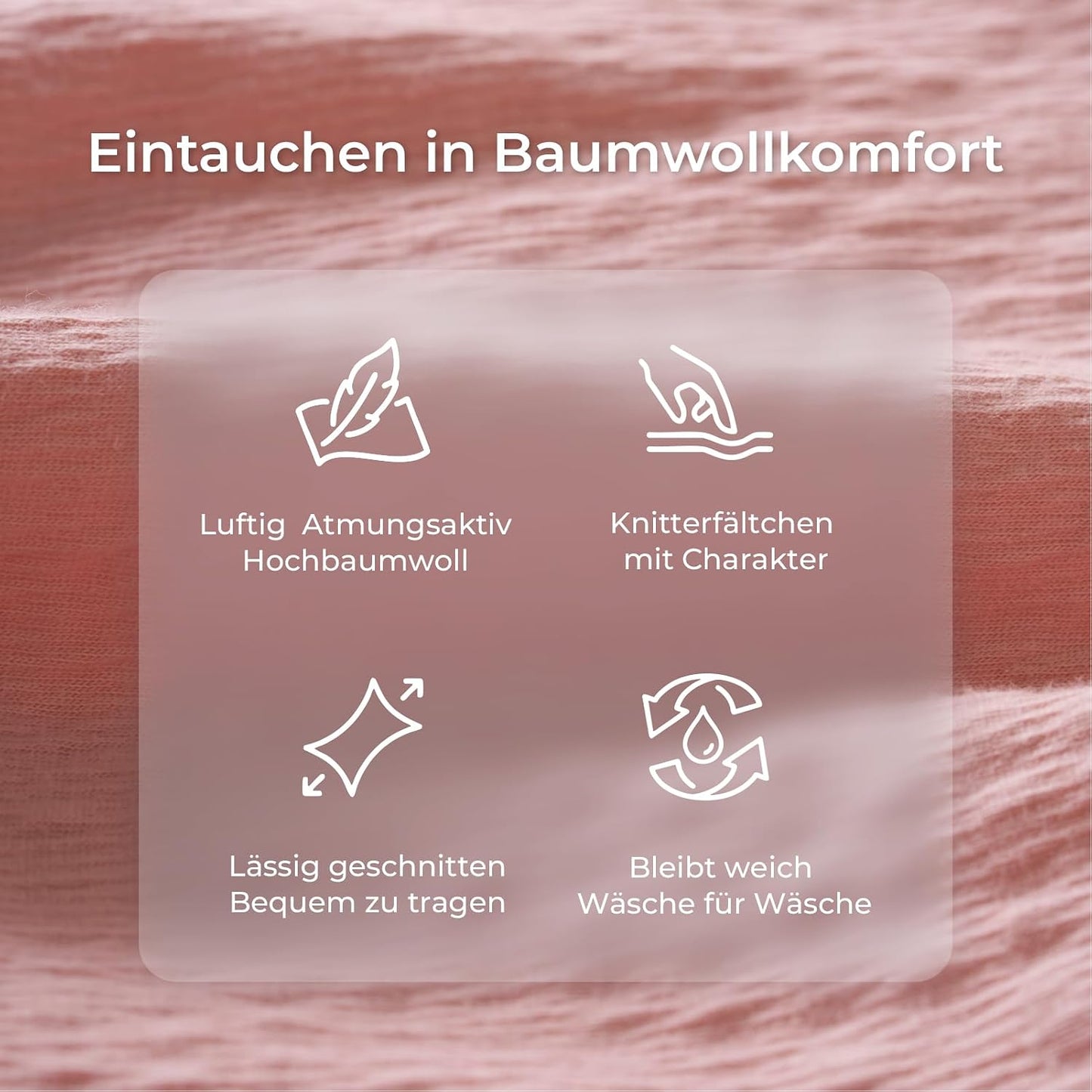 U-Lite Schwangerschaftskissen mit Baumwollbezug, Gestrickte Baumwolle-rosa