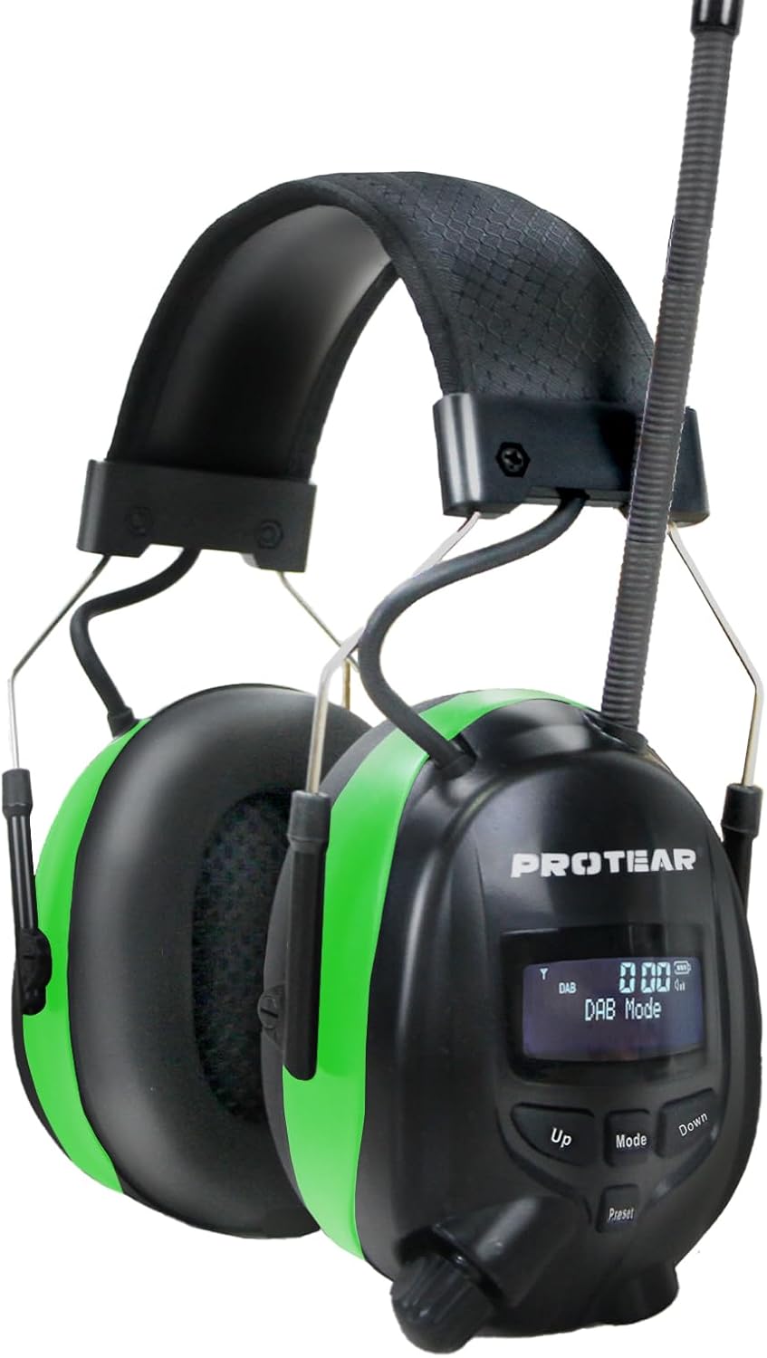Gehörschutz mit Bluetooth & DAB+, Grün