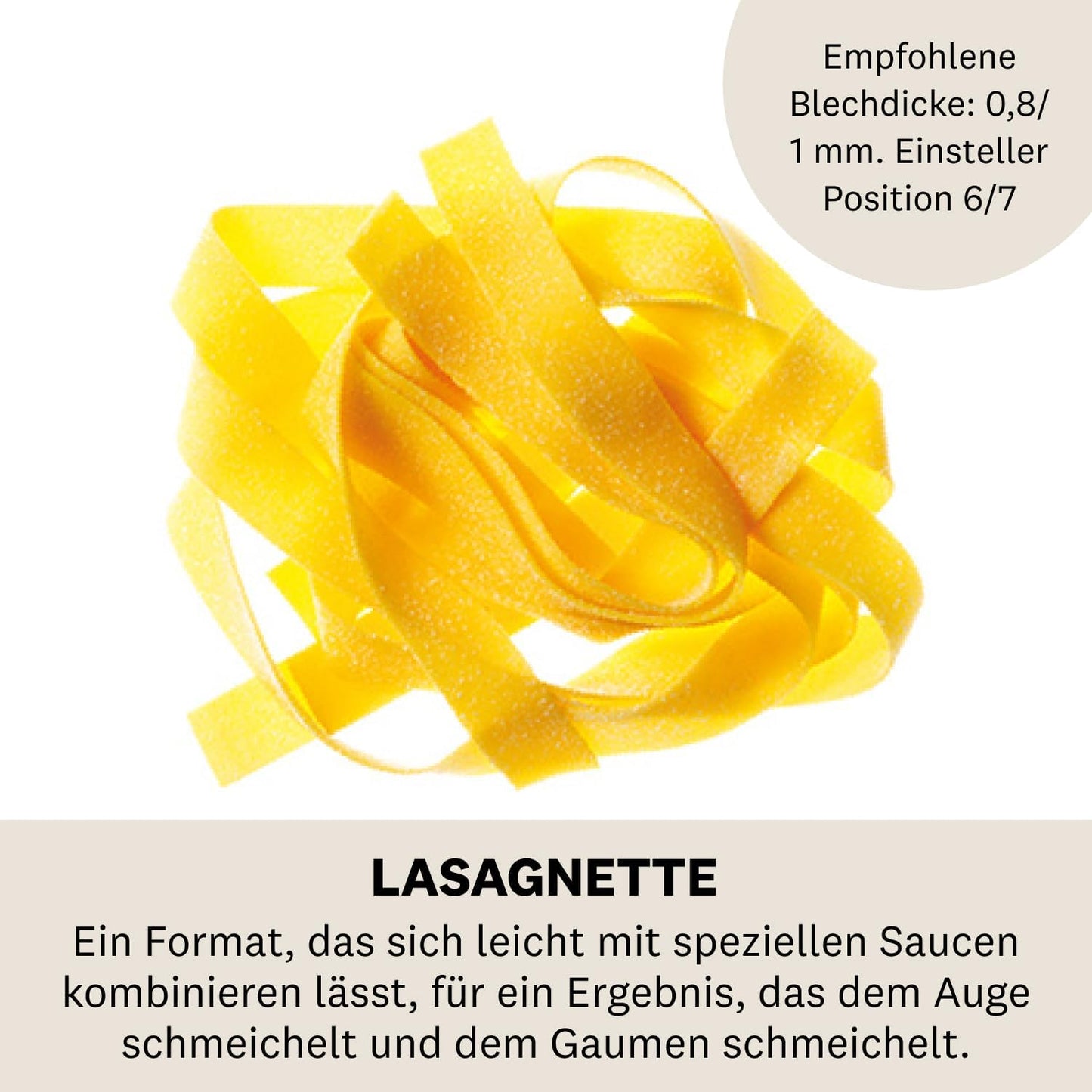 Lasagnette-Aufsatz