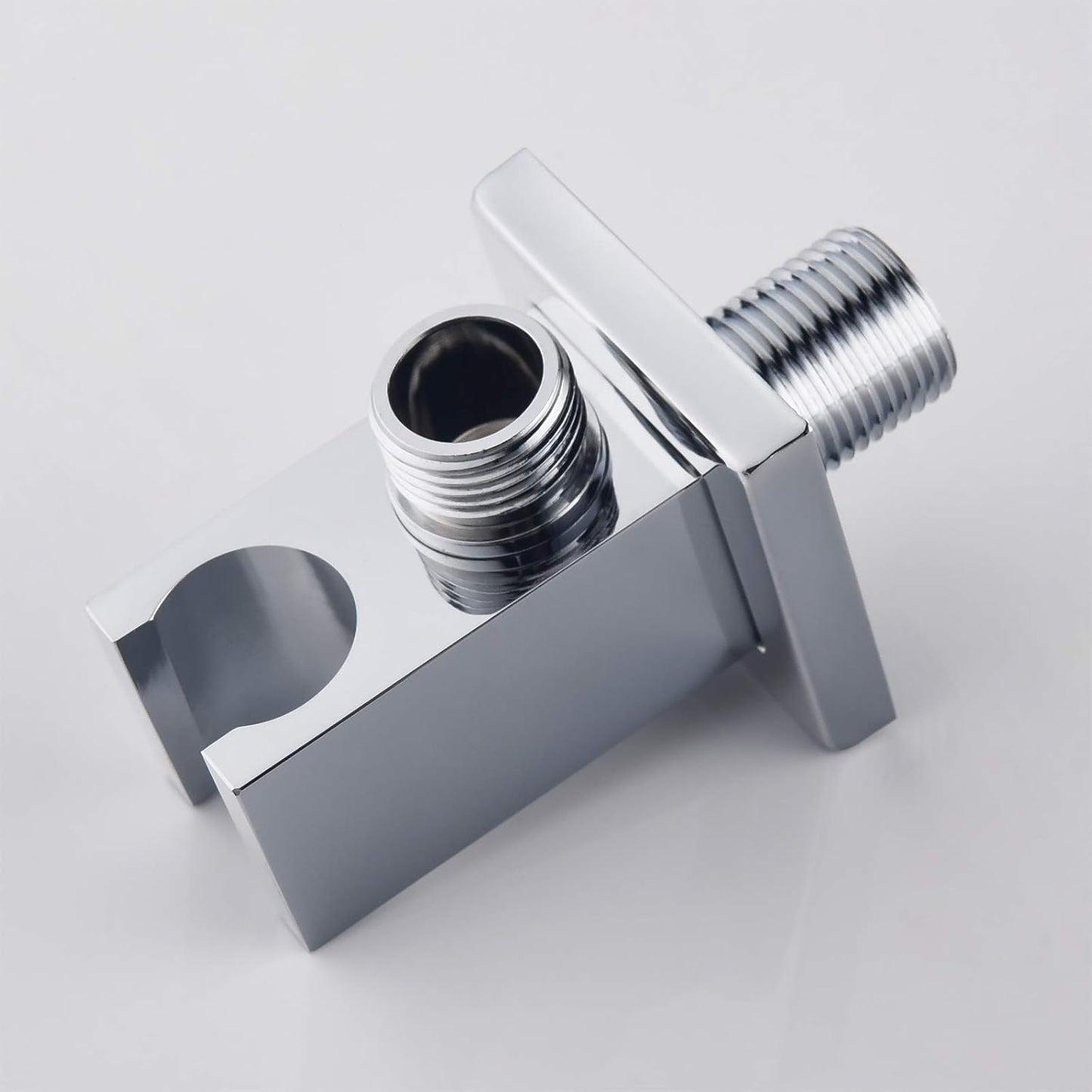 Wandanschlussbogen mit Brausehalter für Dusche, Chrom