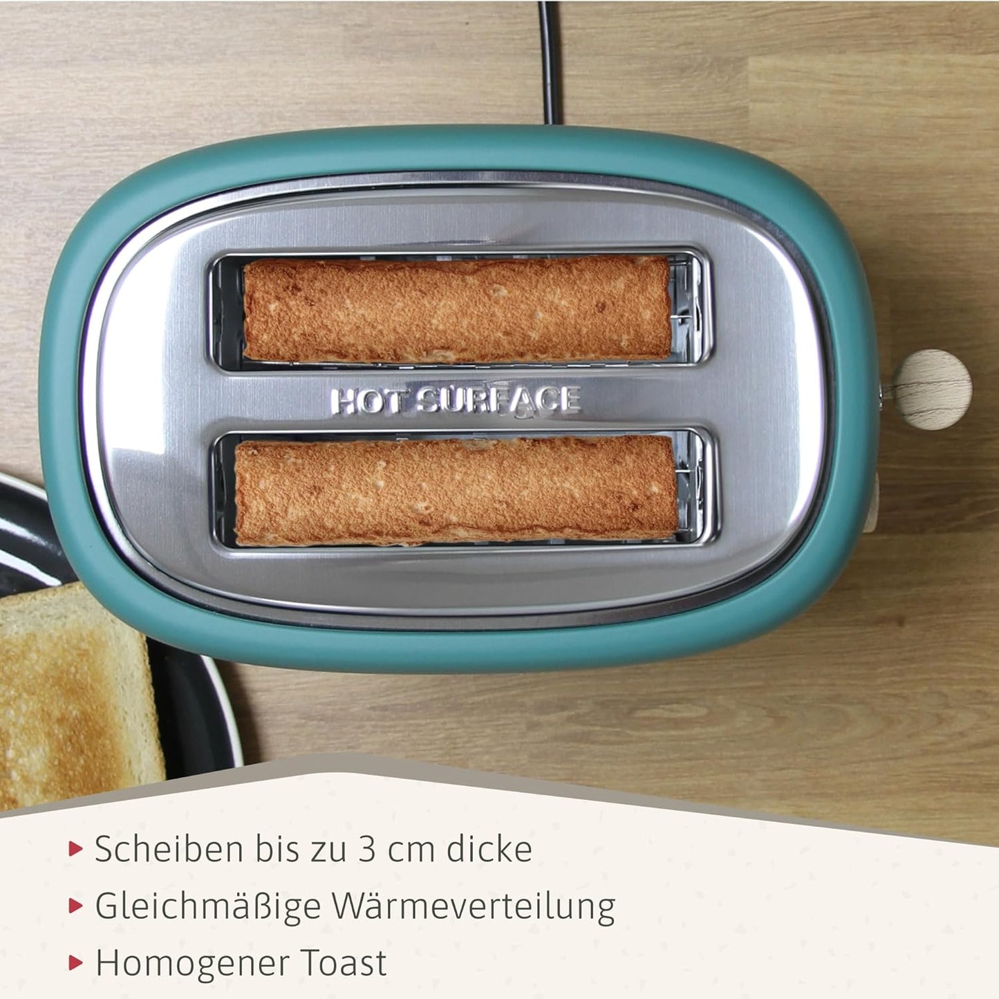 Frühstücksset mit Toaster & Wasserkocher, Grün