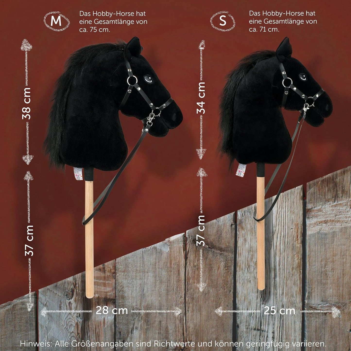Hobby Horse Abraxas Medium mit Halfter und Trense, Abraxas Medium