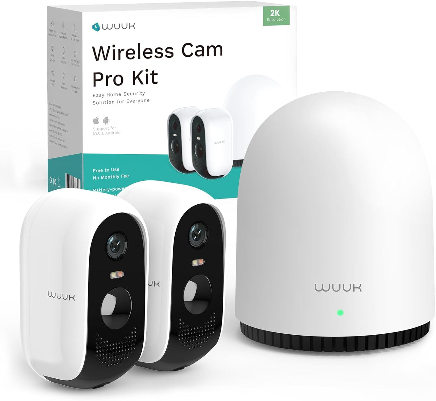 Y0410 Cam Pro Kit, 2K Überwachungskamera Set