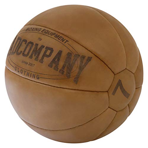 Vintage Medizinball, 7 kg Braun
