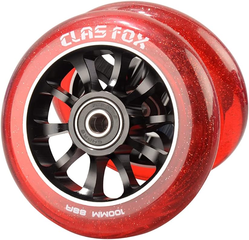 Pro Stunt Scooter Rollen, Transparent rot