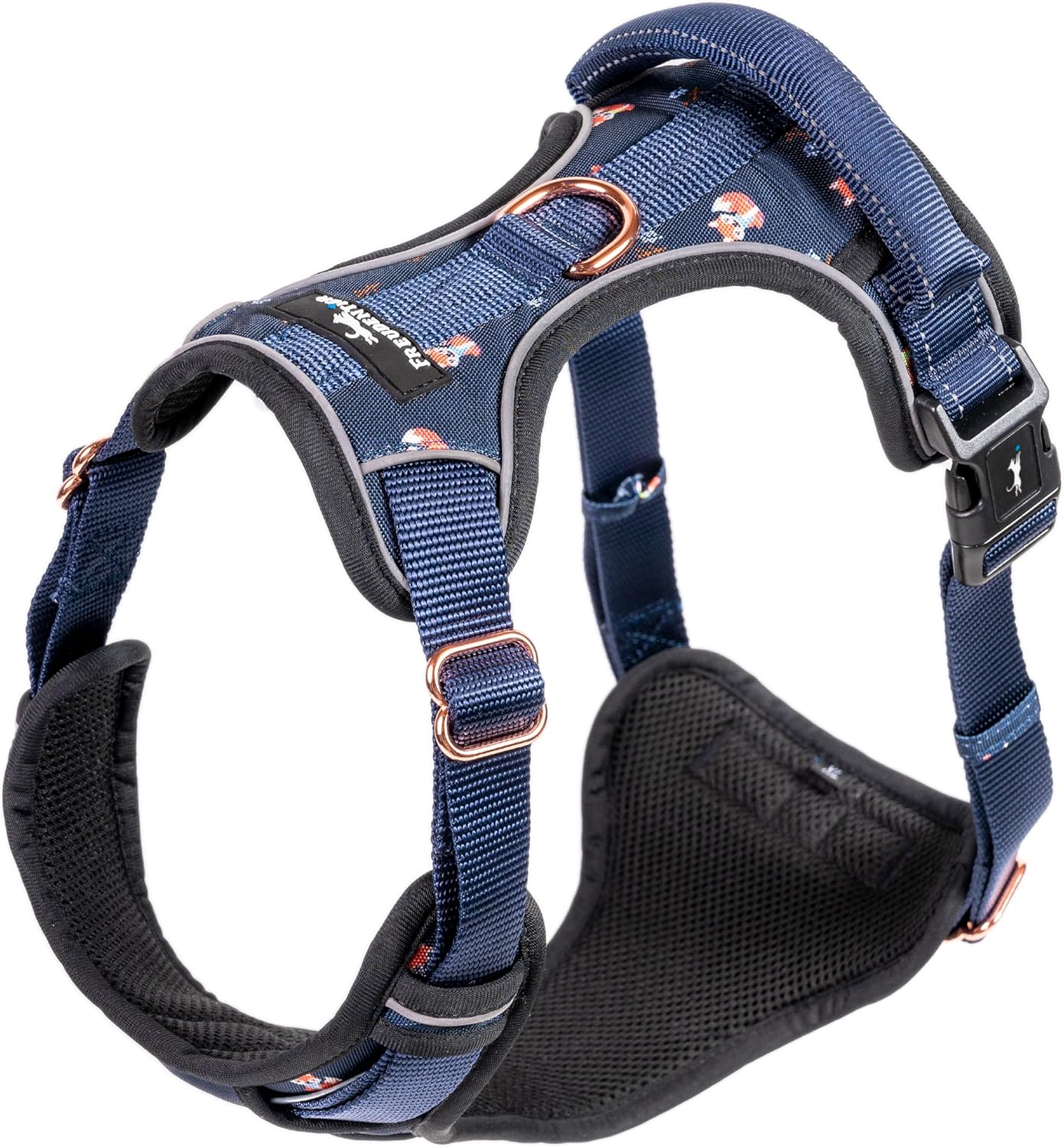 Let's get Foxy Kollektion - Hundegeschirr mit Griff & Polsterung, XS