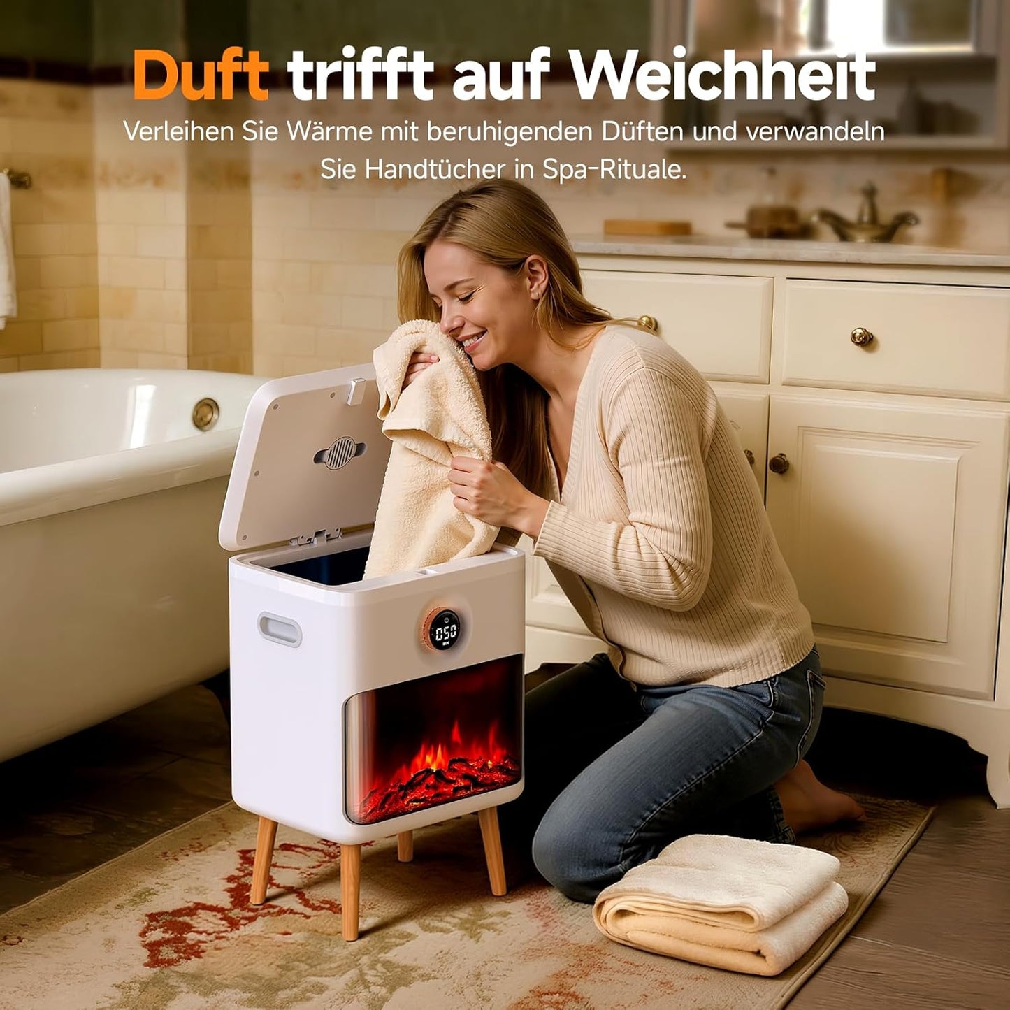 Handtuchwärmer mit Timer & LED Countdown (23L)