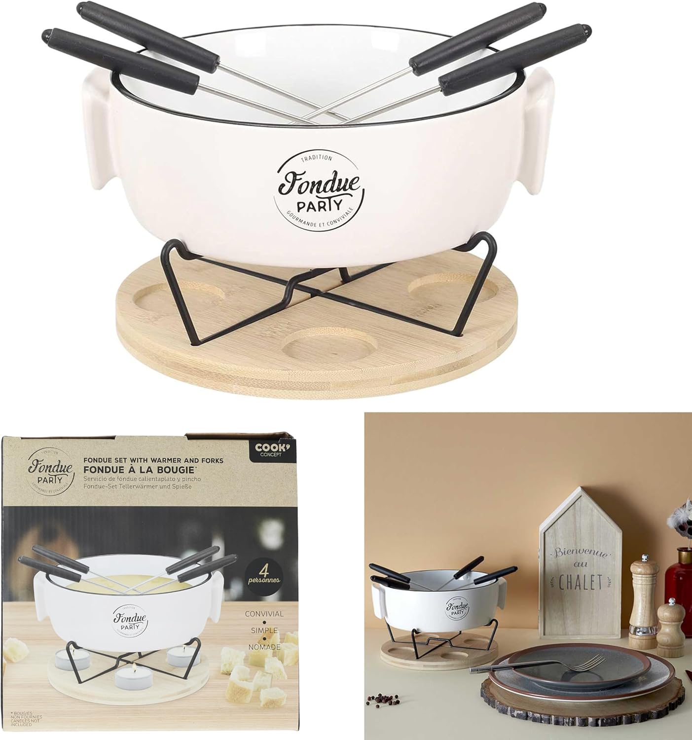 Fondue-Set für 4 Personen