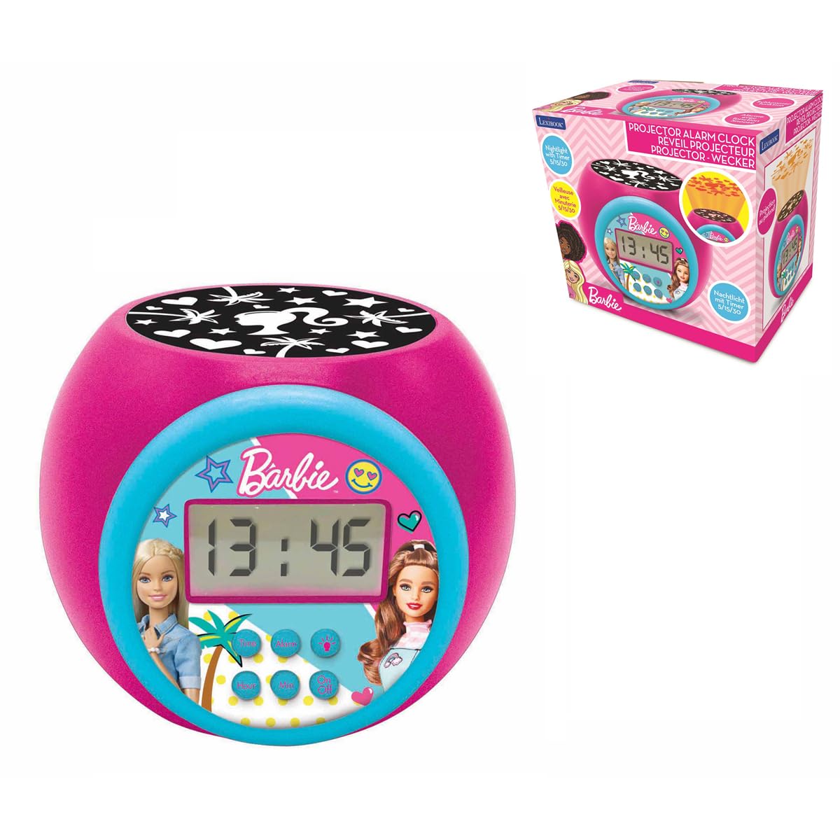 Barbie Projektor-Wecker, Barbie