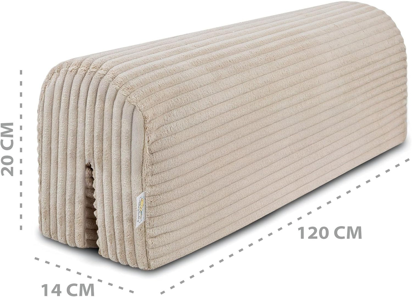 Bettkantenschutz für Kinderbetten, Beige B 120 cm