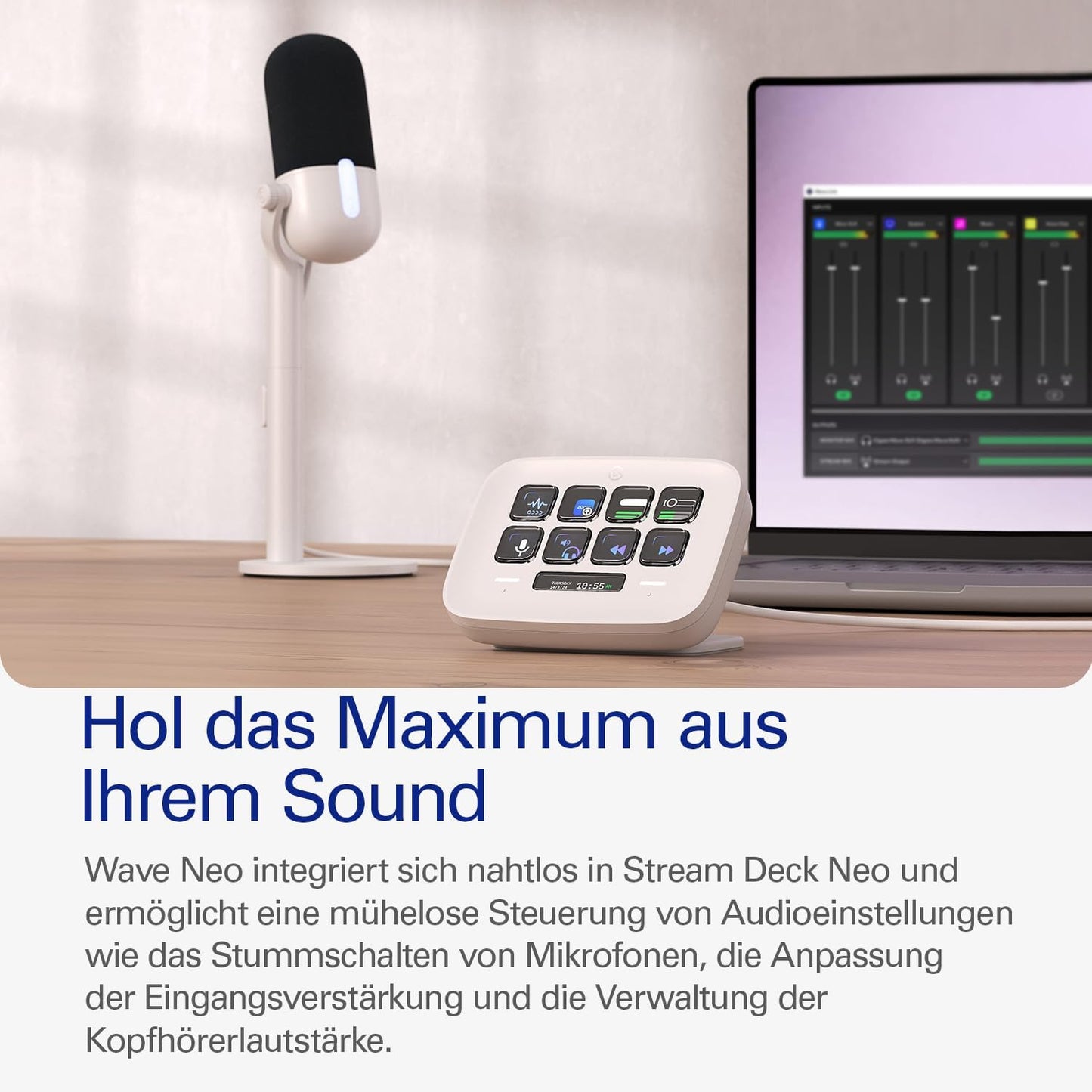 Wave Neo Kondensatormikrofon mit Stummschaltung, Wave Neo
