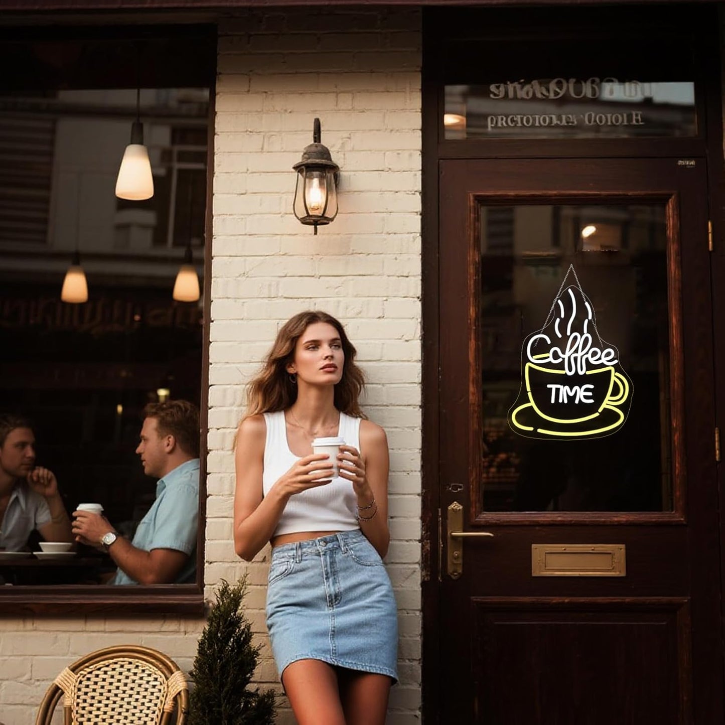 Neon Schild "Coffee Time" für Wanddekoration, Coffe Time