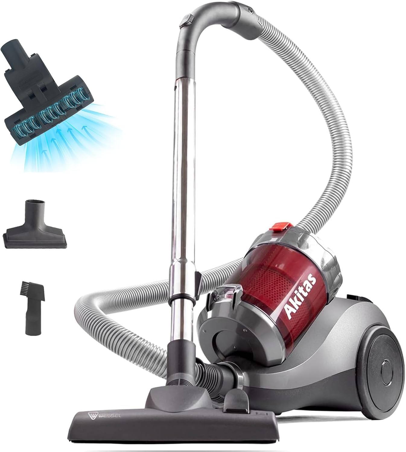 Beutelloser Staubsauger C6 Turbo mit Turbobürste für Tierhaare, C6T