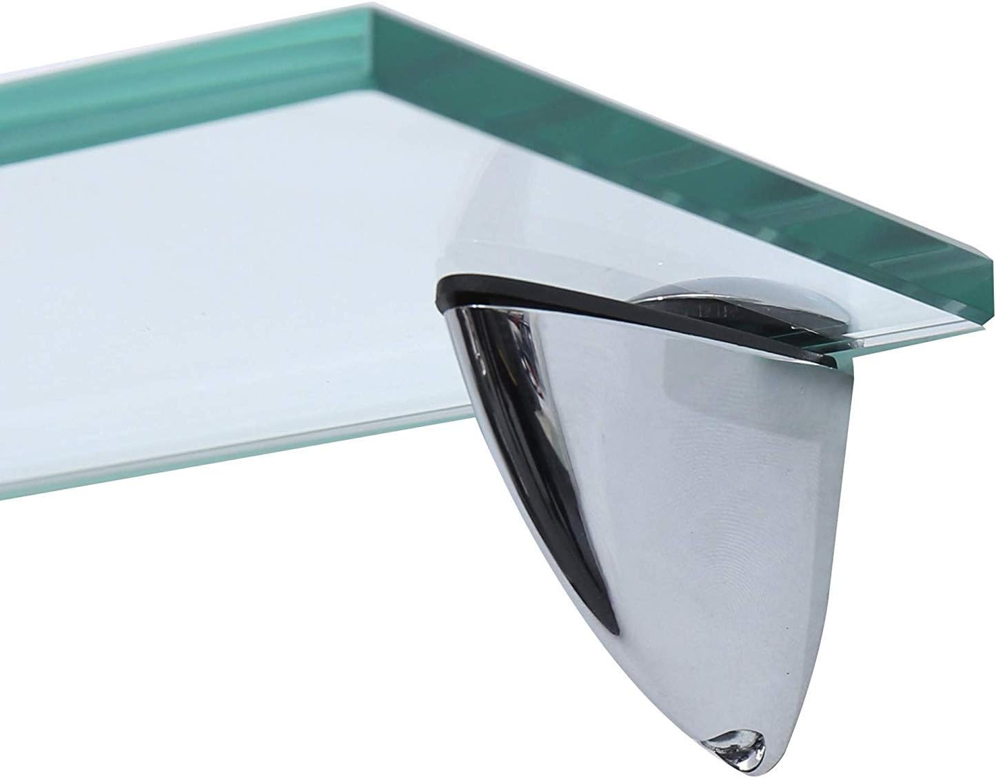 Glas-Wandregal, Mattiert Weiss 50 x 10cm