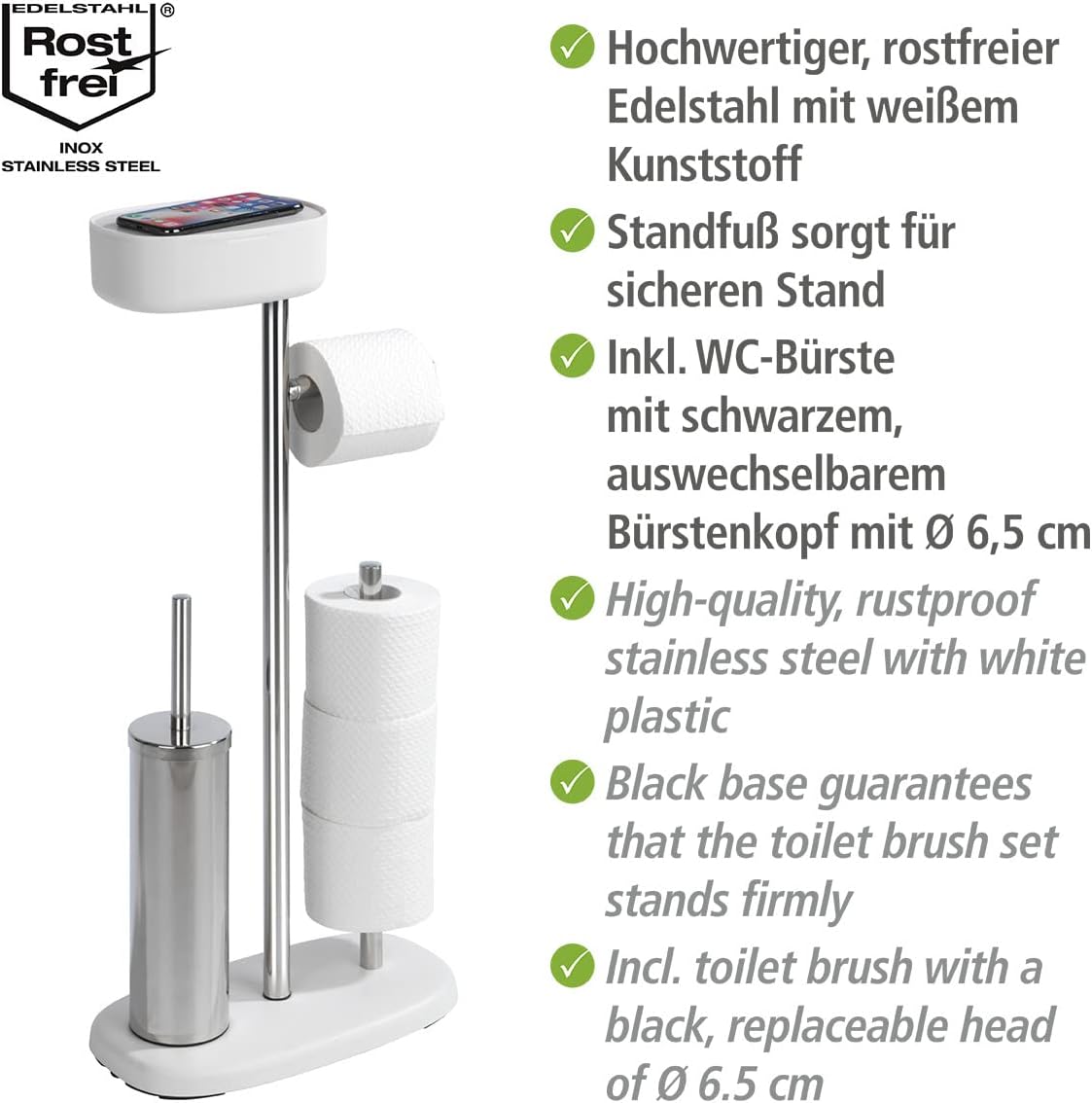 Stand WC-Garnitur Rivazza, Weiß