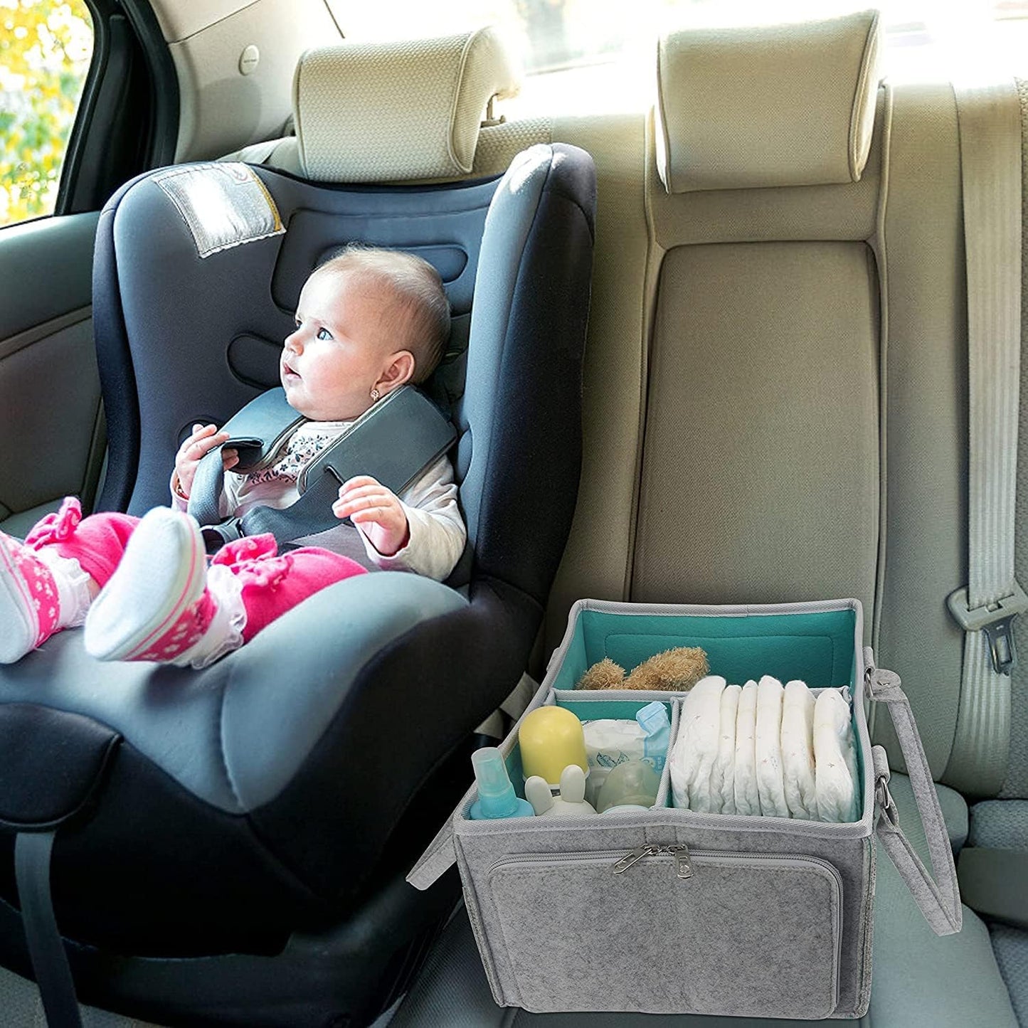 Faltbarer Baby-Windel-Caddy Organizer