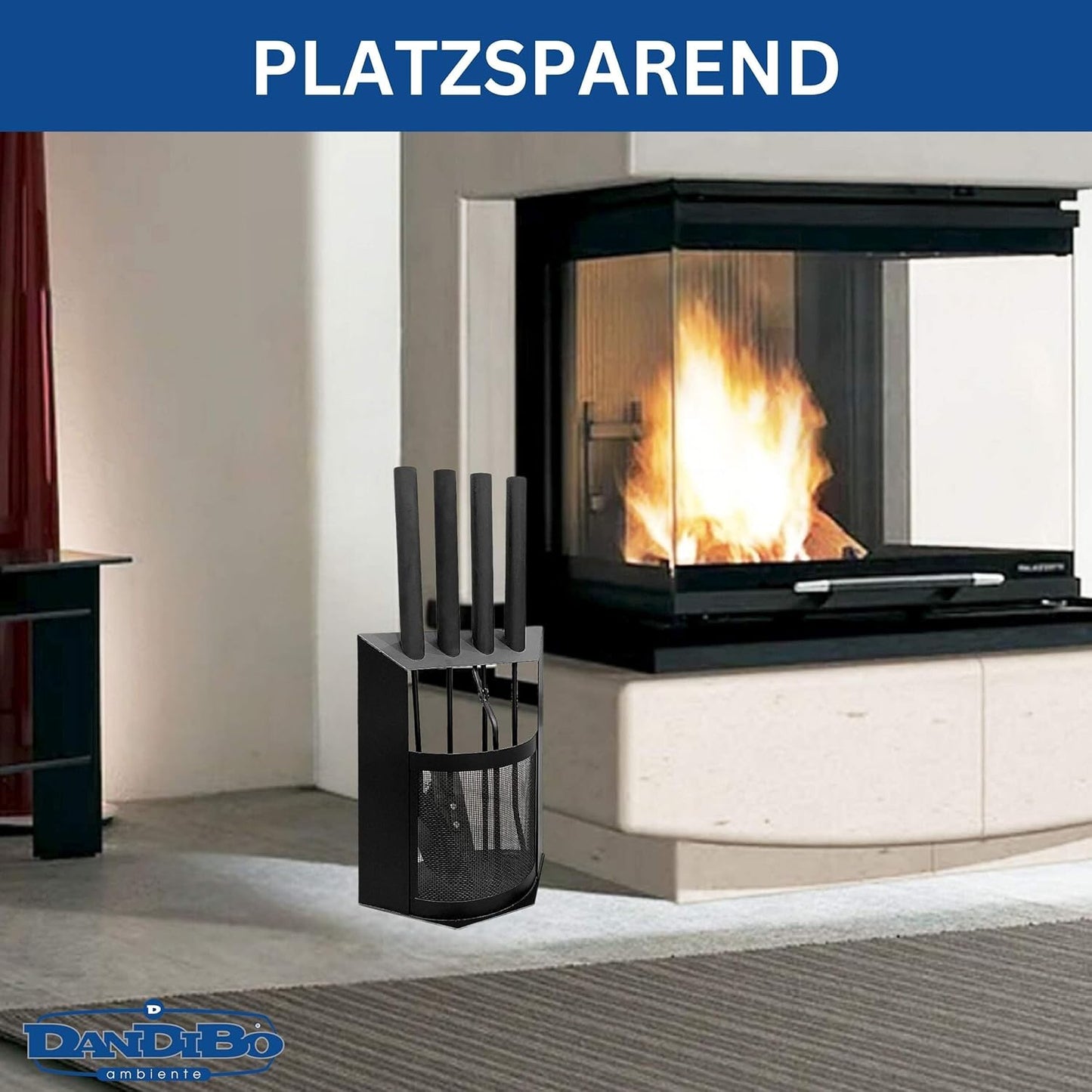 5-teiliges Kaminbesteck-Set