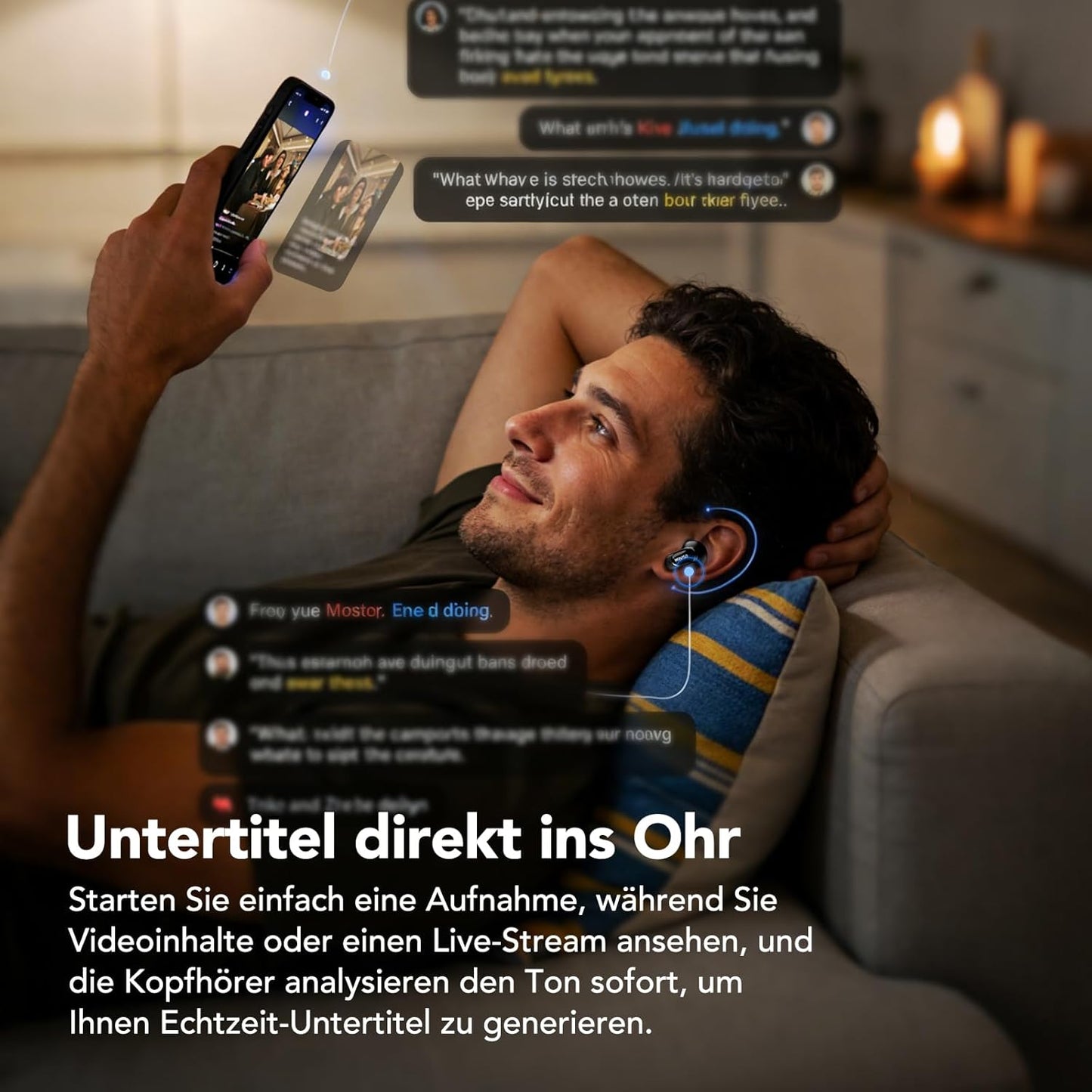 MS105 AI Übersetzer-Kopfhörer