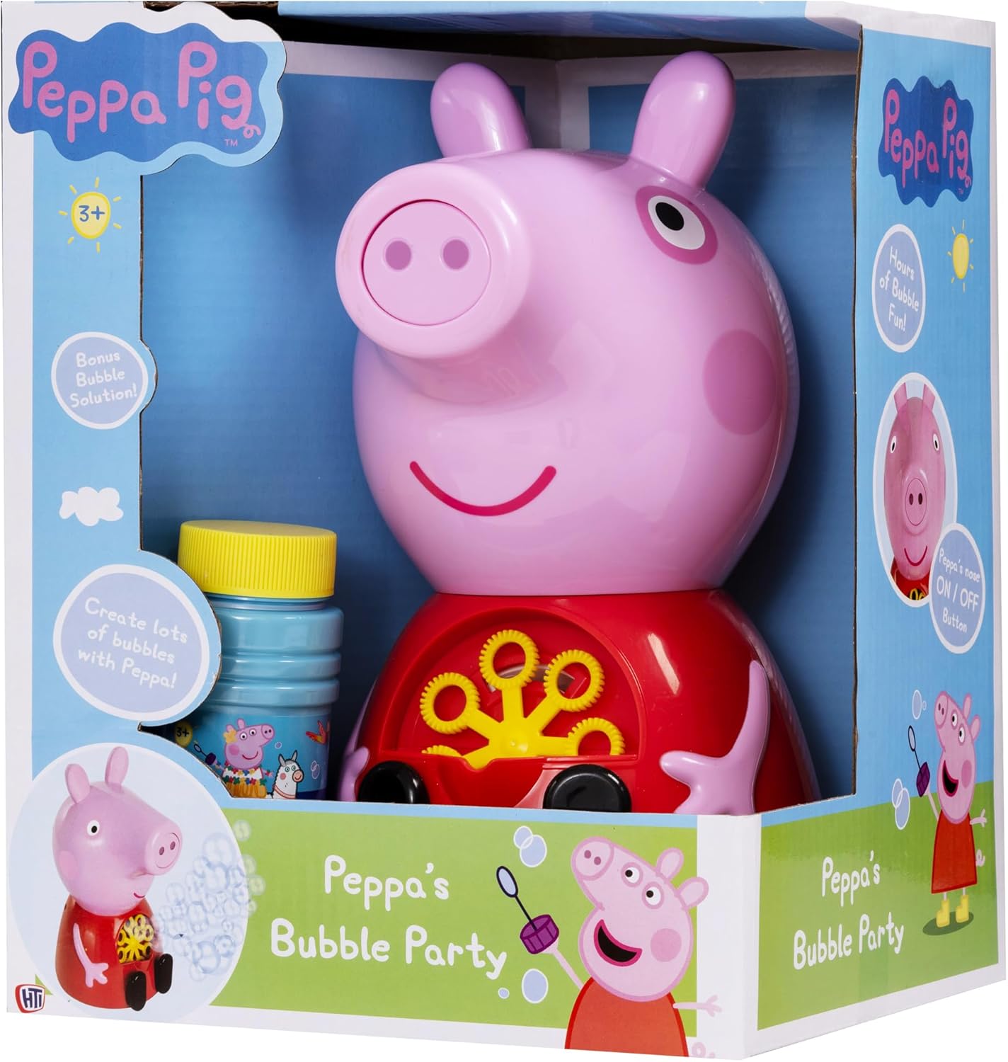 Peppa Pig Seifenblasenmaschine mit Seifenblasenlösung, Neue Maschine