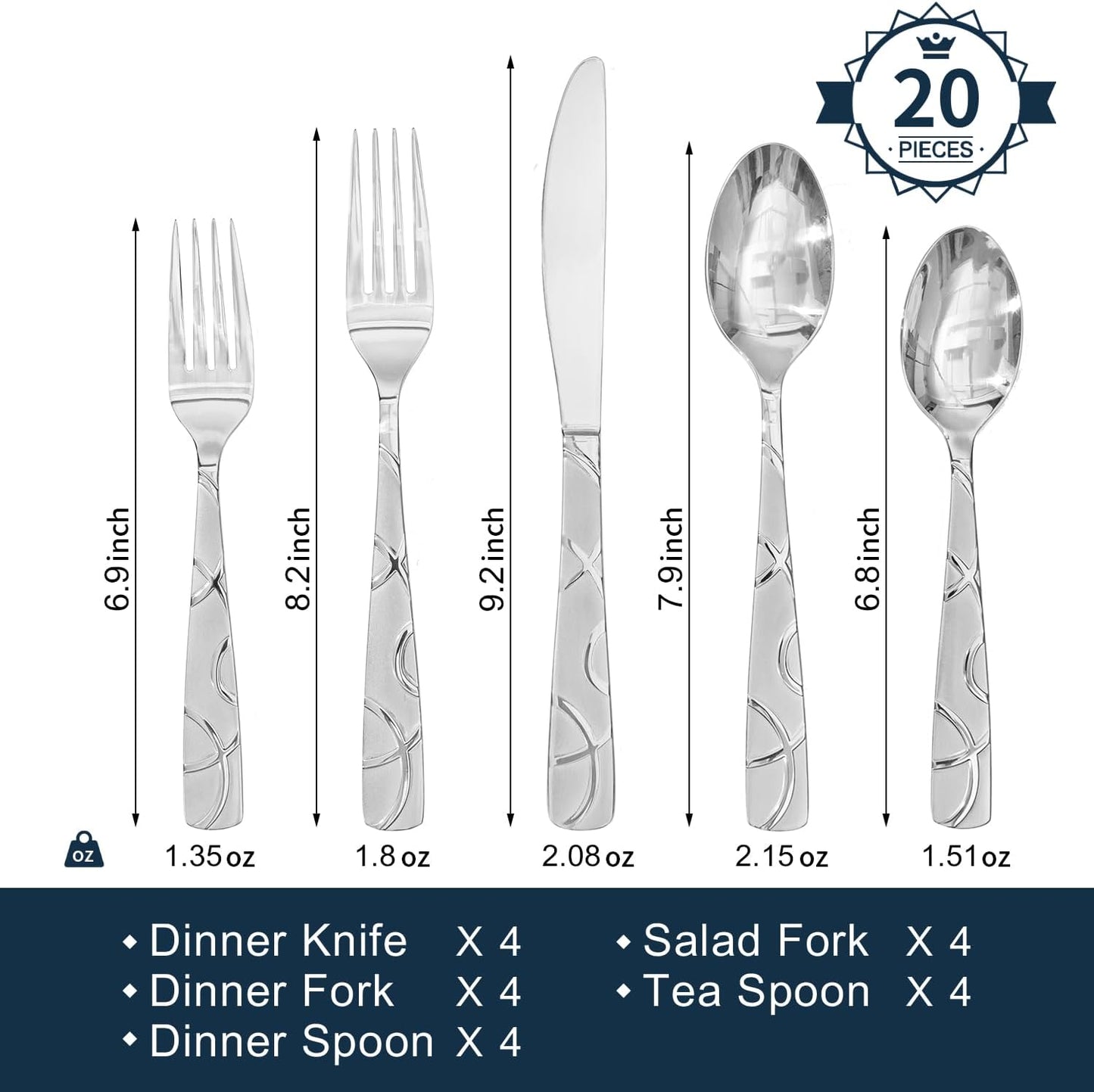 Modernes Besteckset, 20