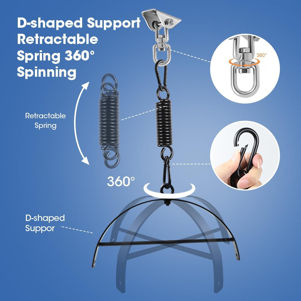 Enhanced 360° Sexschaukel mit Bondage-Riemen