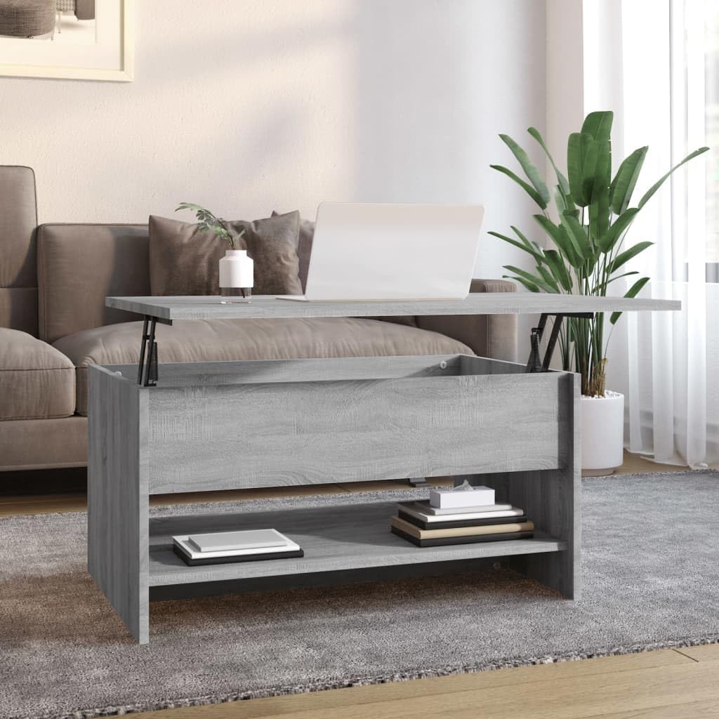Höhenverstellbarer Couchtisch mit Stauraum