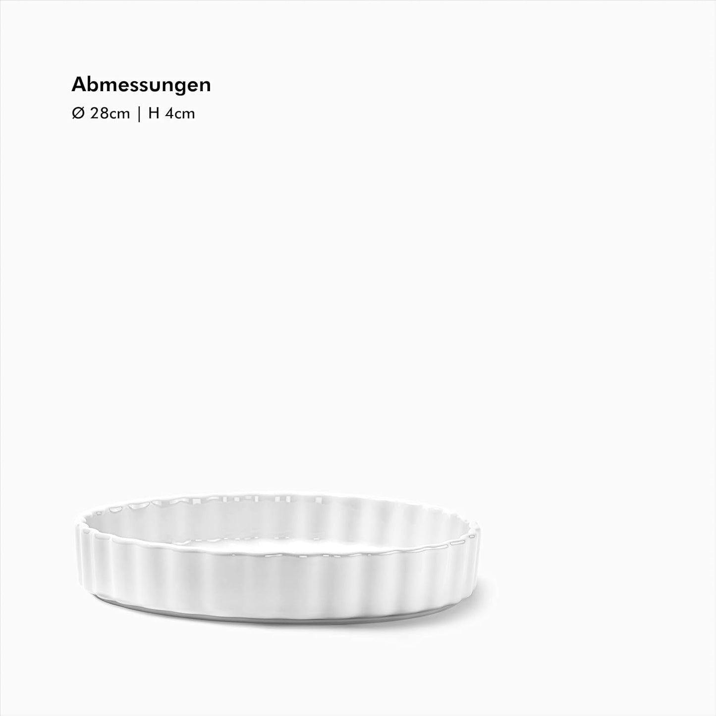 Antihaftbeschichtete Tarte- & Quicheform, Tarteform Weiss