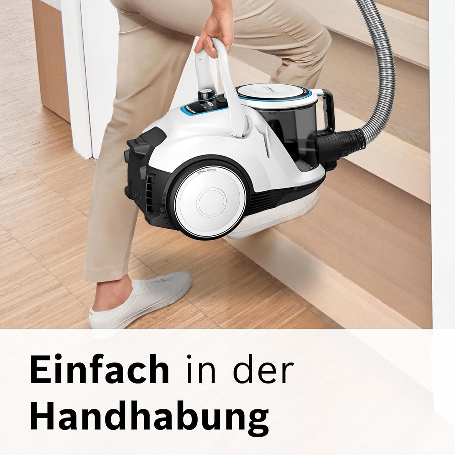 BGC41LSIL, leise 69 db(A), Weiss