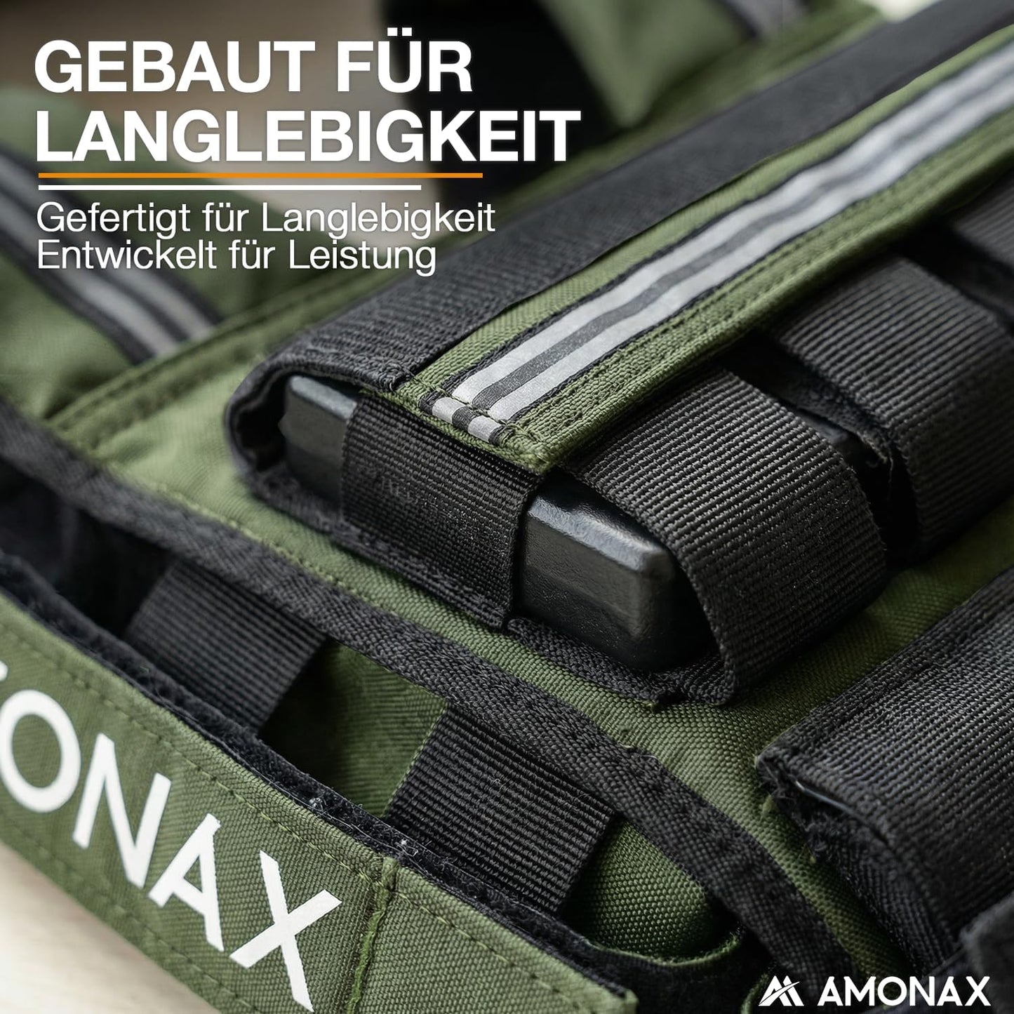 Verstellbare Gewichtsweste, Grün - 10 kg