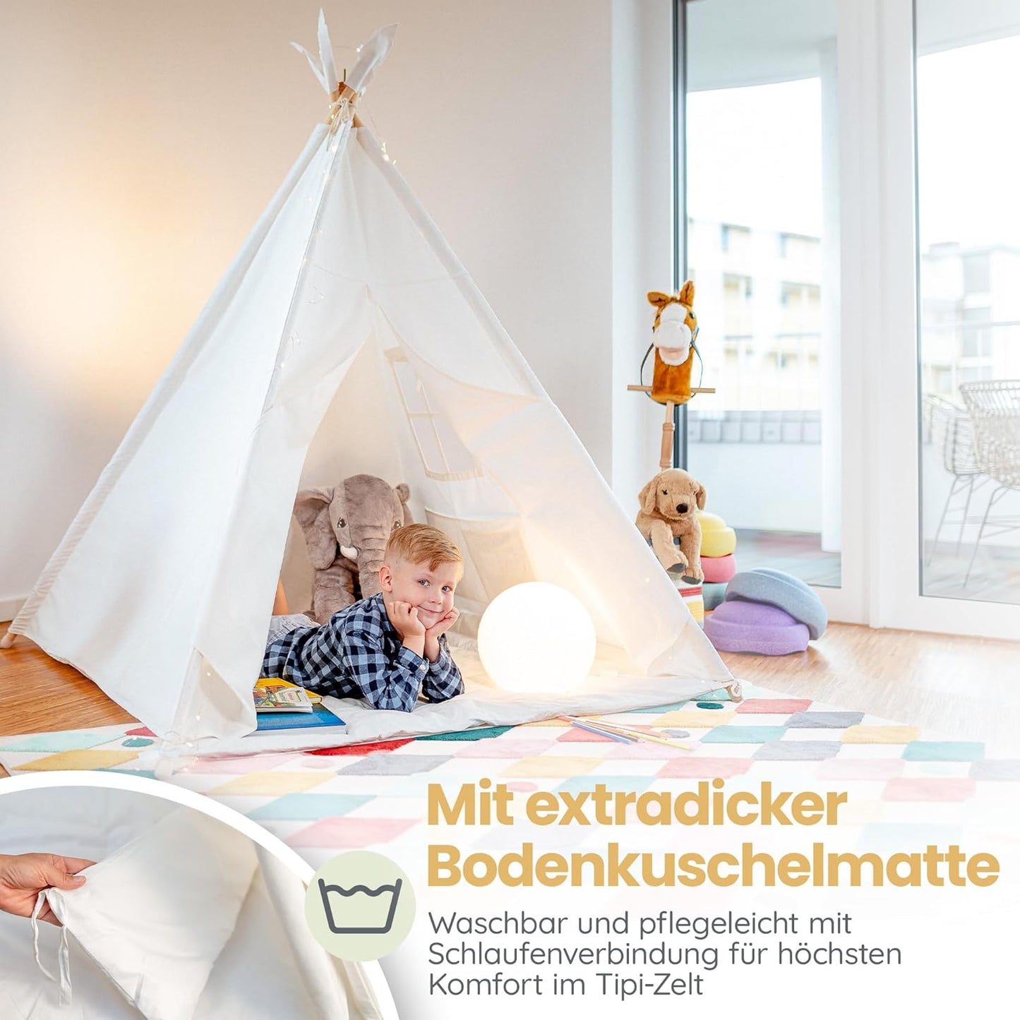 Gepolsterte Matte für Tipi Zelte