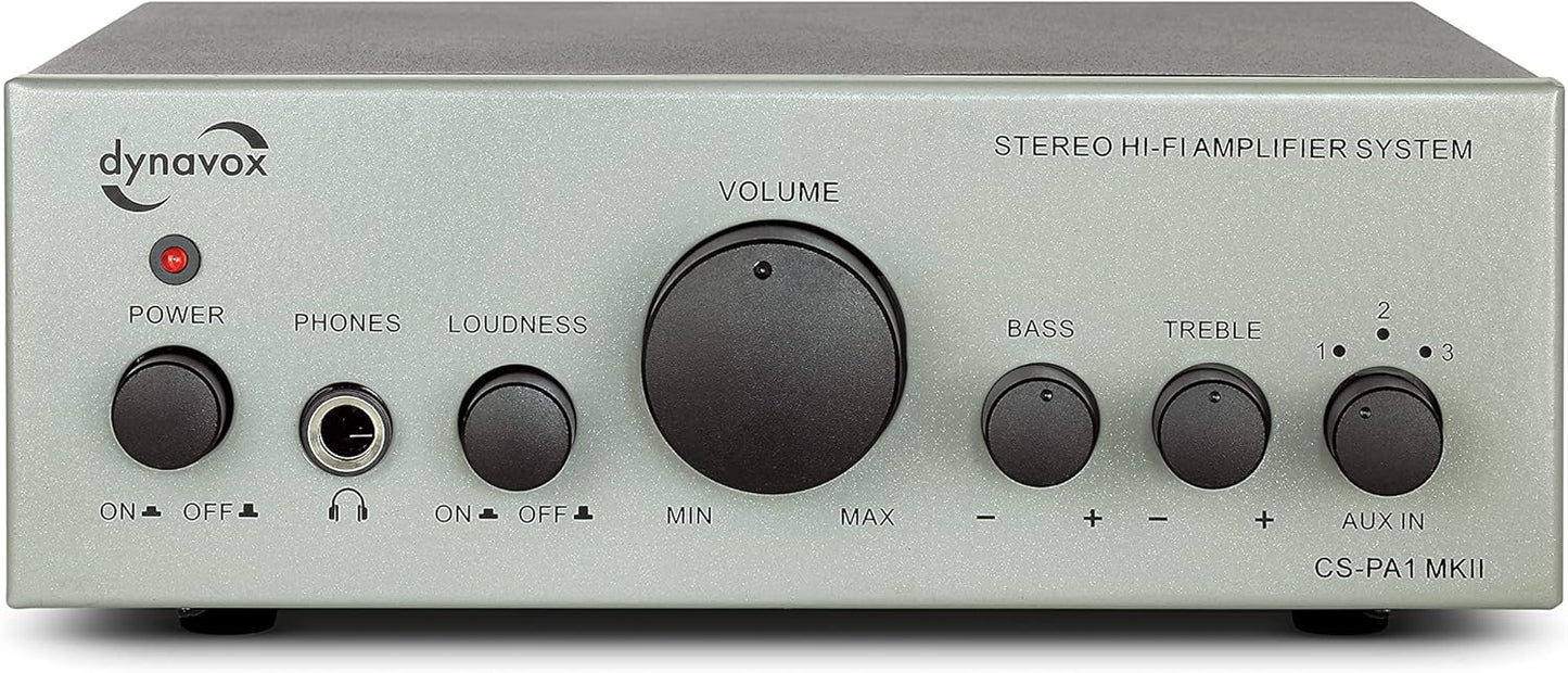 Mini Stereo-Verstärker CS-PA1 MK II mit Klangregelung, Silber