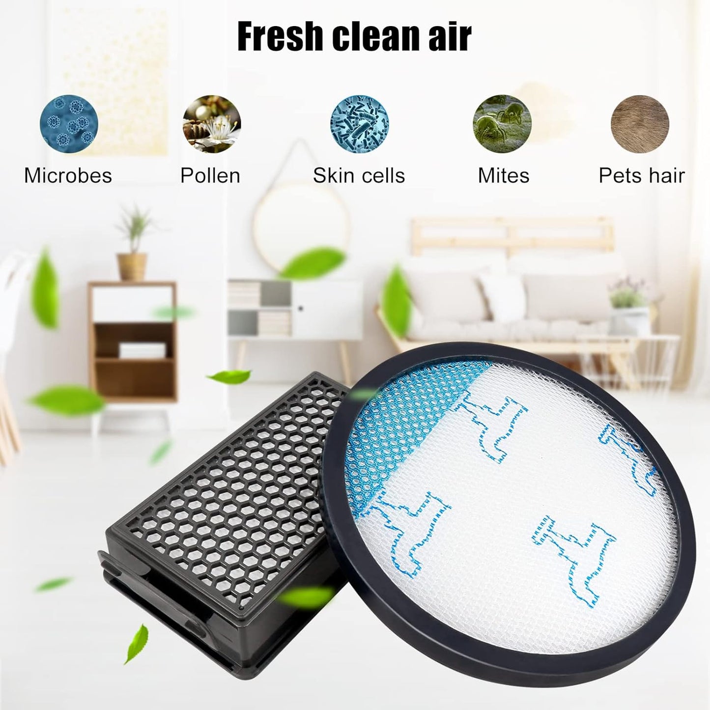 Hepa Staubsaugerfilter-Set für Rowenta RO48 Serie