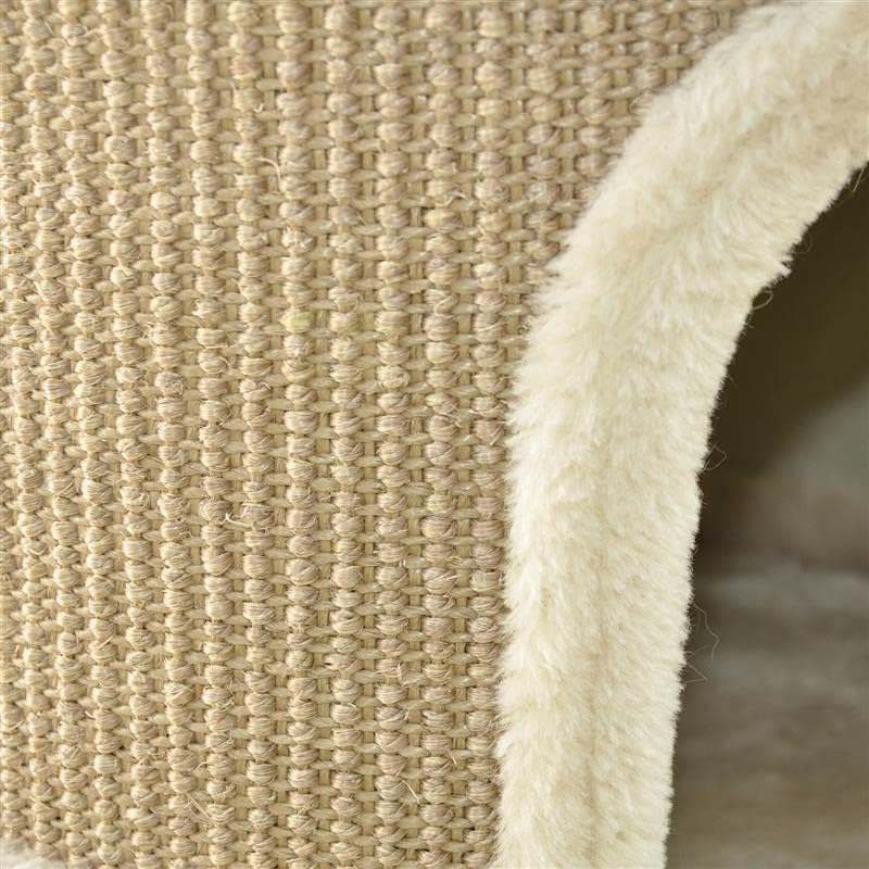 3-Etagen Kratzbaum-Spieltonne Luna, beige