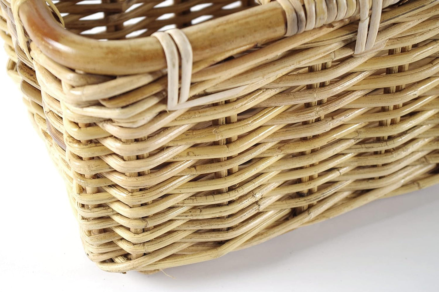 Flaschenträger aus Rattan für 6 Flaschen, Natur